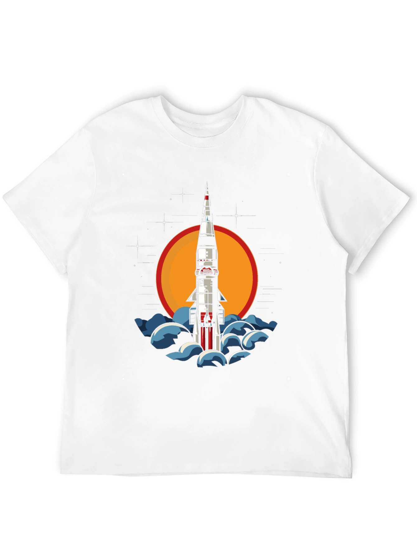 Rocket Launch Graphic Tee - Space Adventure Style
