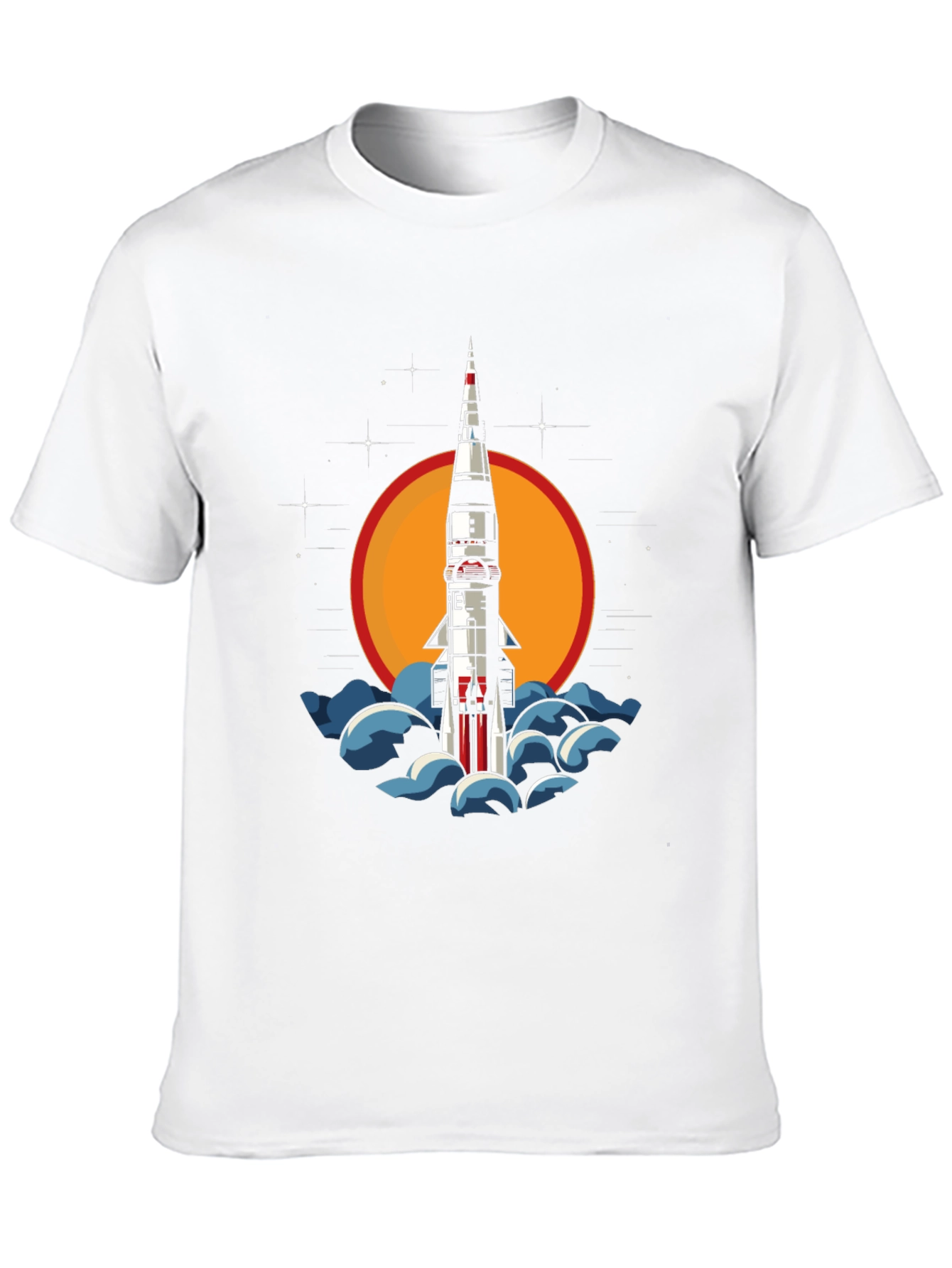 Rocket Launch Graphic Tee - Space Adventure Style