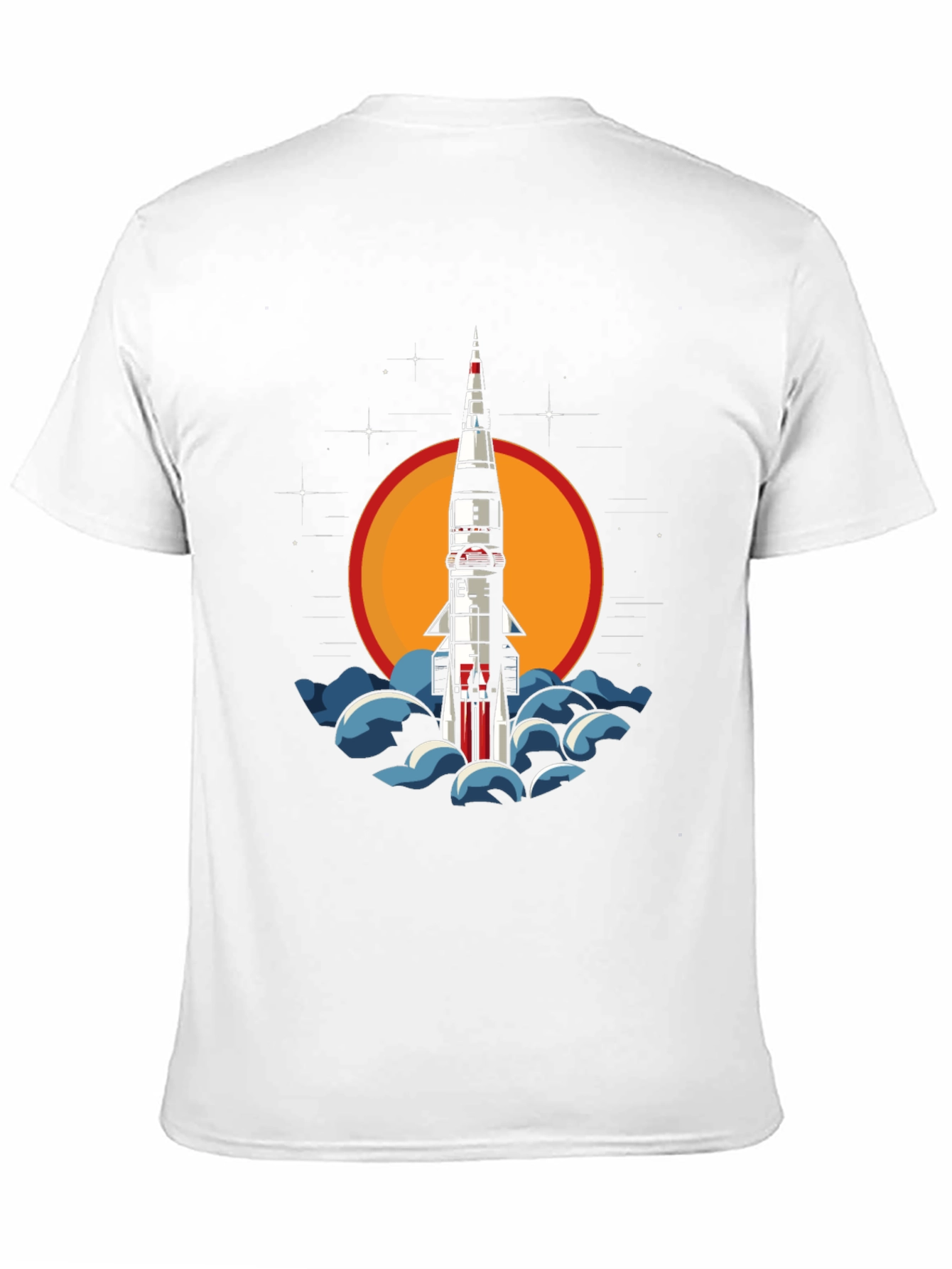 Rocket Launch Graphic Tee - Space Adventure Style