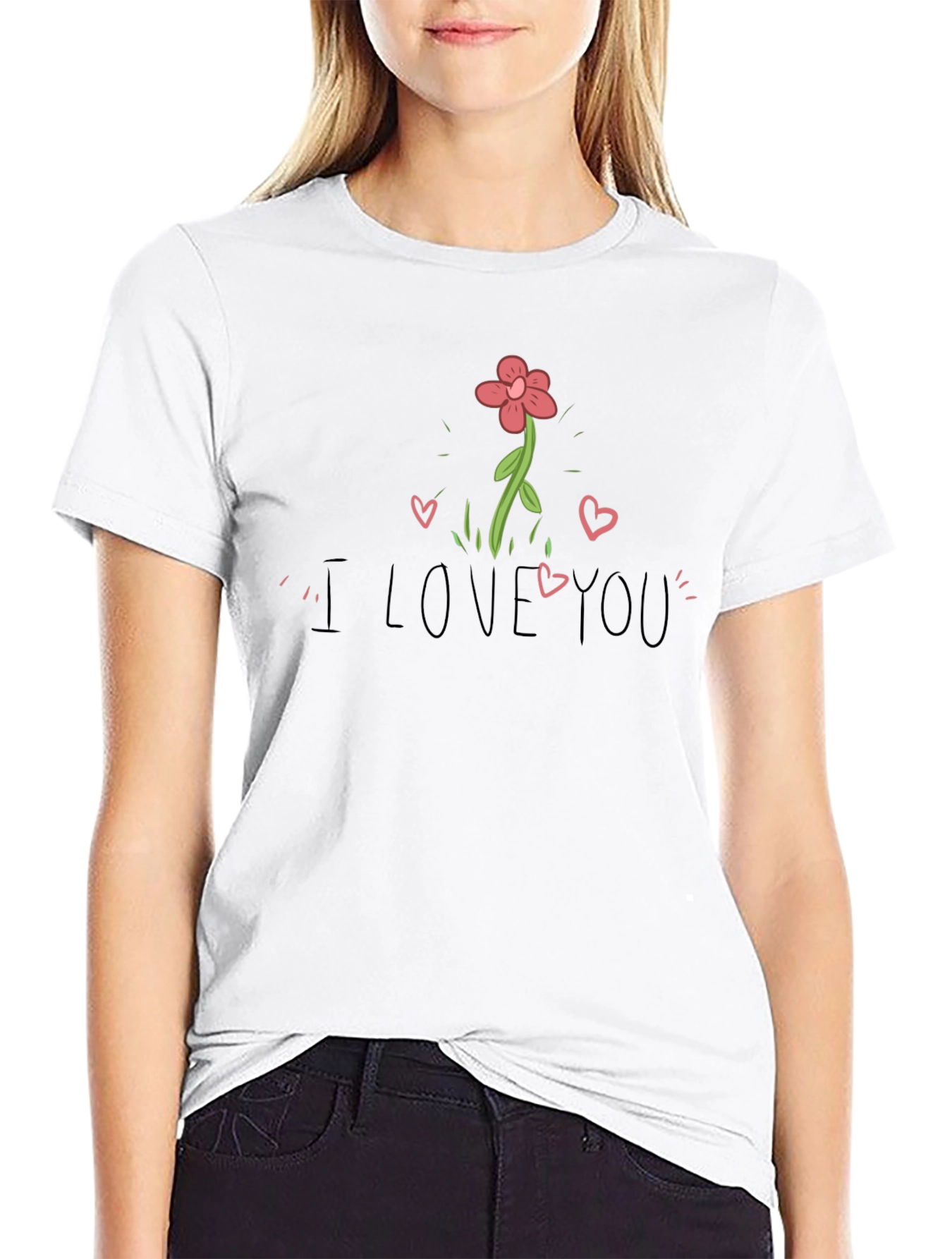 I Love You Graphic Tee - Trendy Unisex Fit