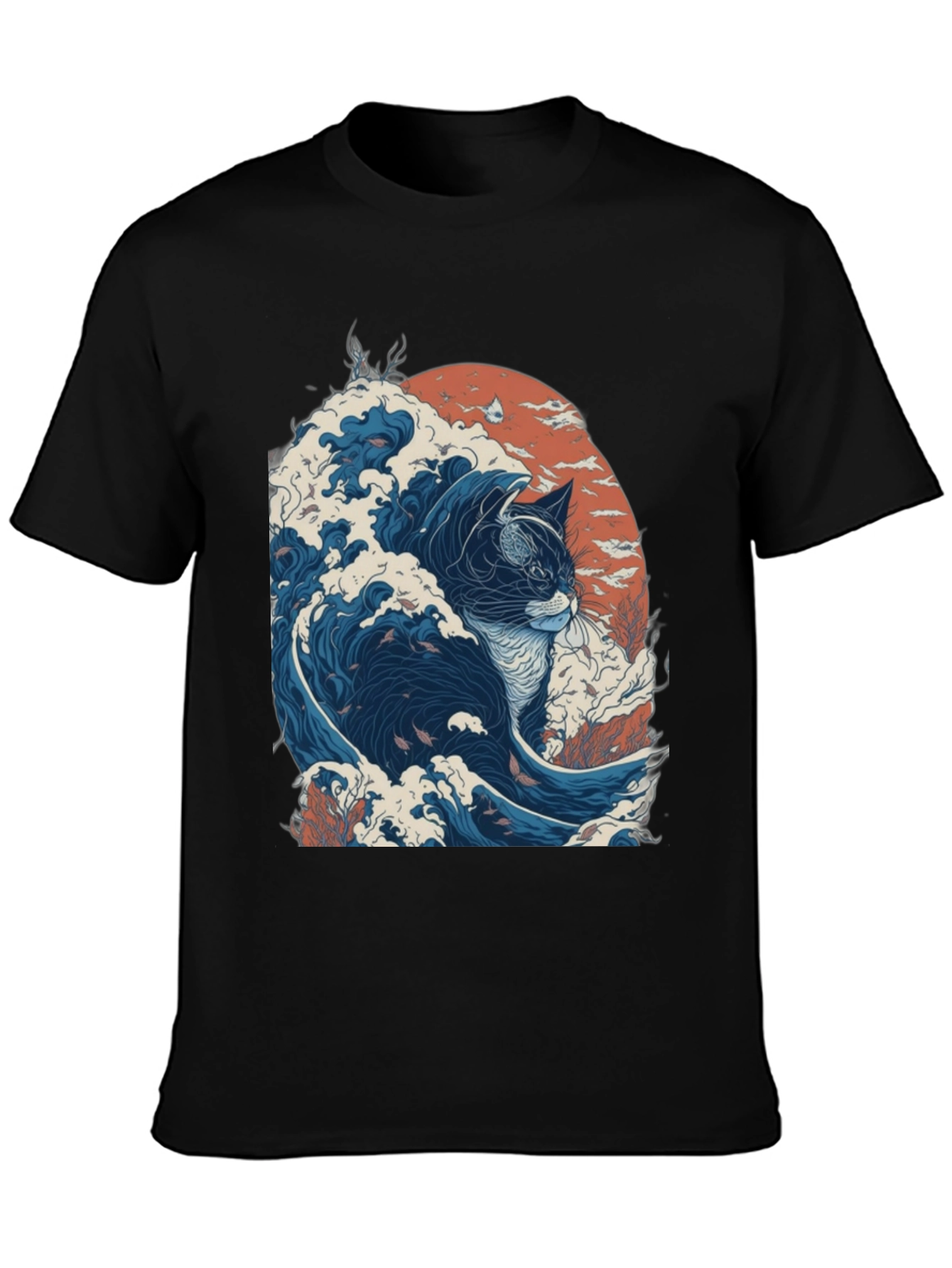 Great Wave Cat T-Shirt