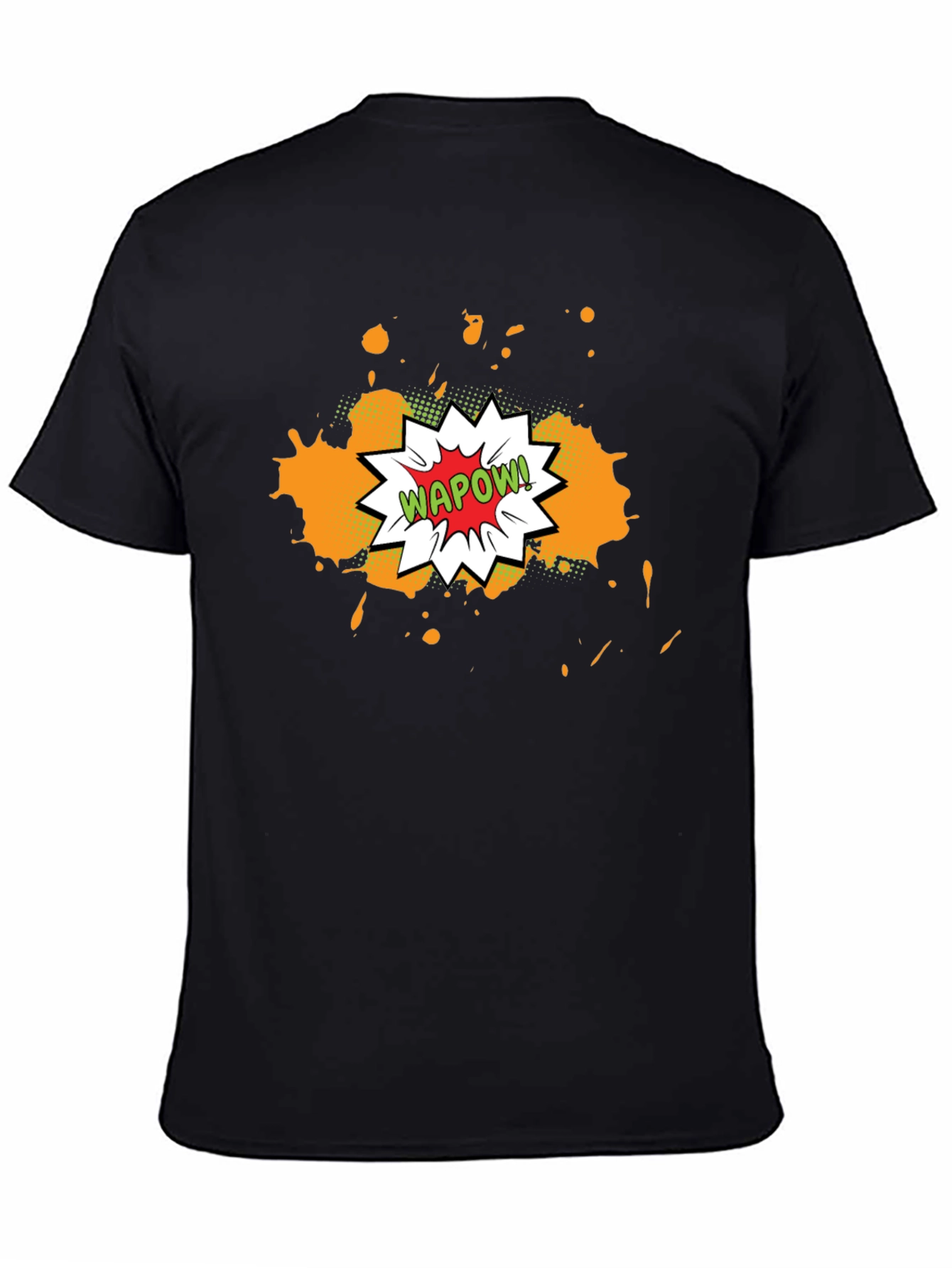 WAPOW! Comic T-Shirt - Mens Black Graphic Tee