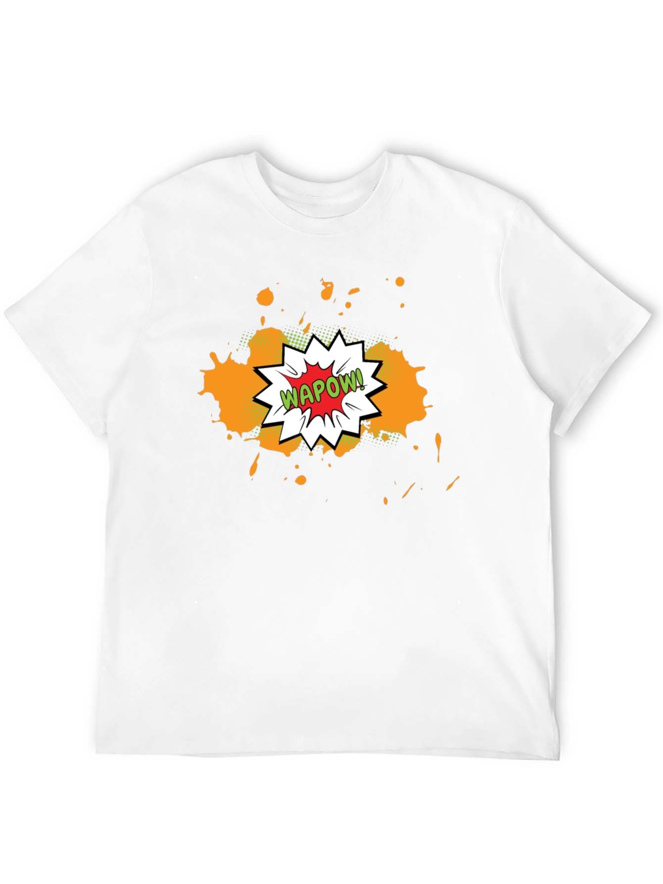 WAPOW! Comic T-Shirt - Mens Black Graphic Tee