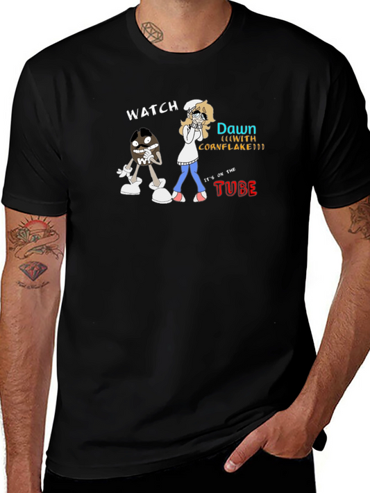 Watch Dawn (with Cornflake) T-Shirt - Funny Cartoon Tee
