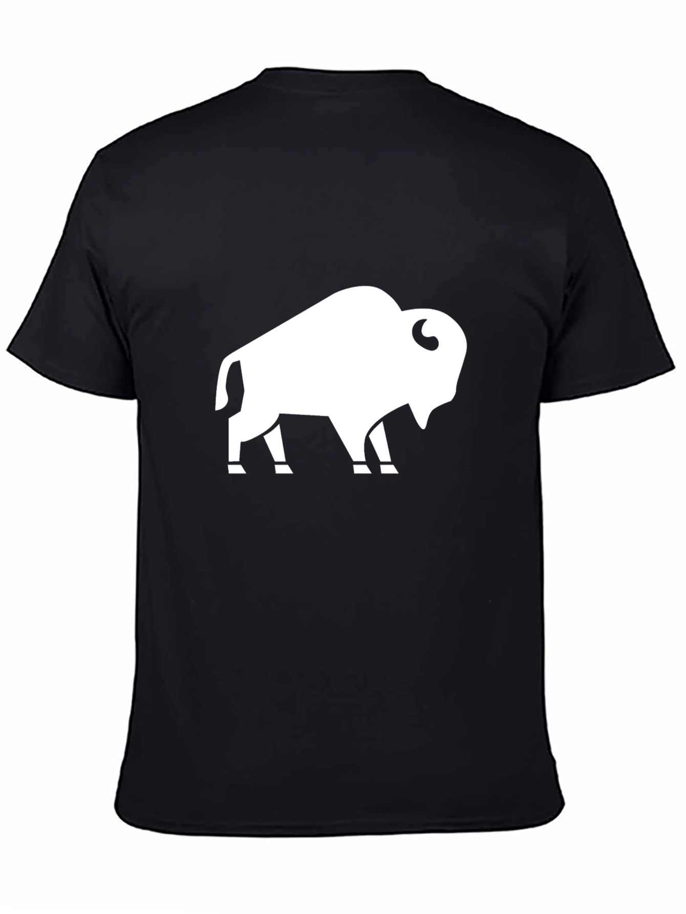 Buffalo Graphic Tee - Black Cotton Casual Shirt
