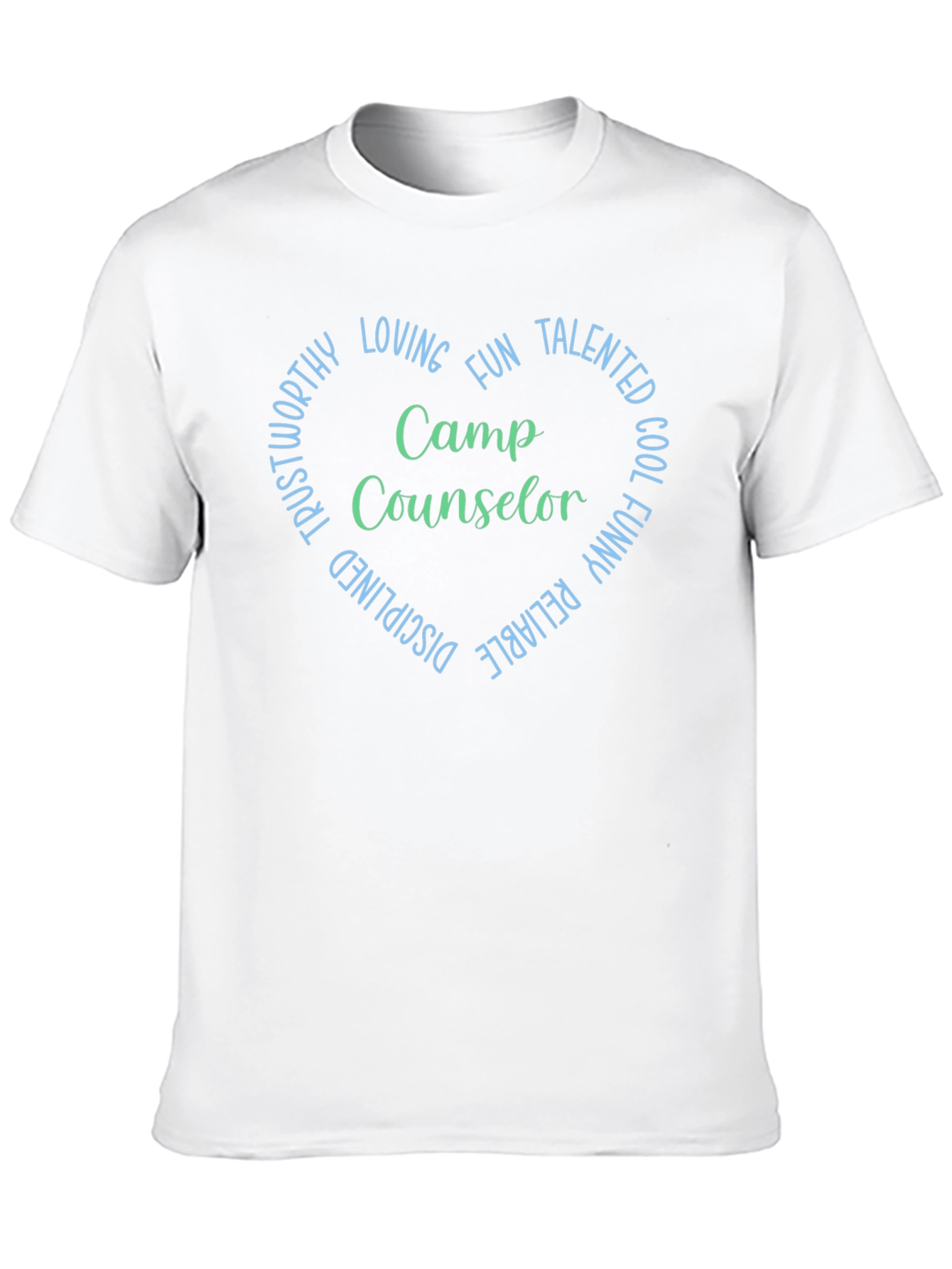 Camp Counselor Heart T-Shirt - Black