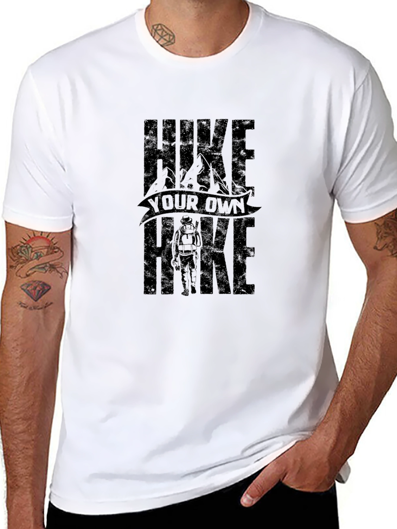 Hike Your Own Hike Black Graphic Tee