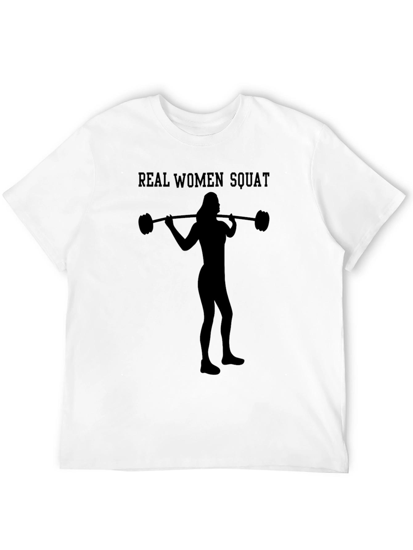 Real Women Squat Black T-Shirt
