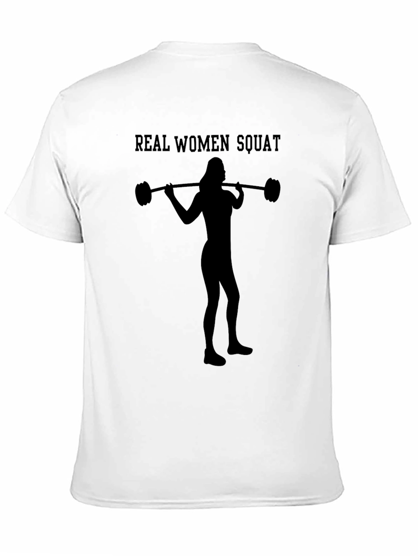 Real Women Squat Black T-Shirt