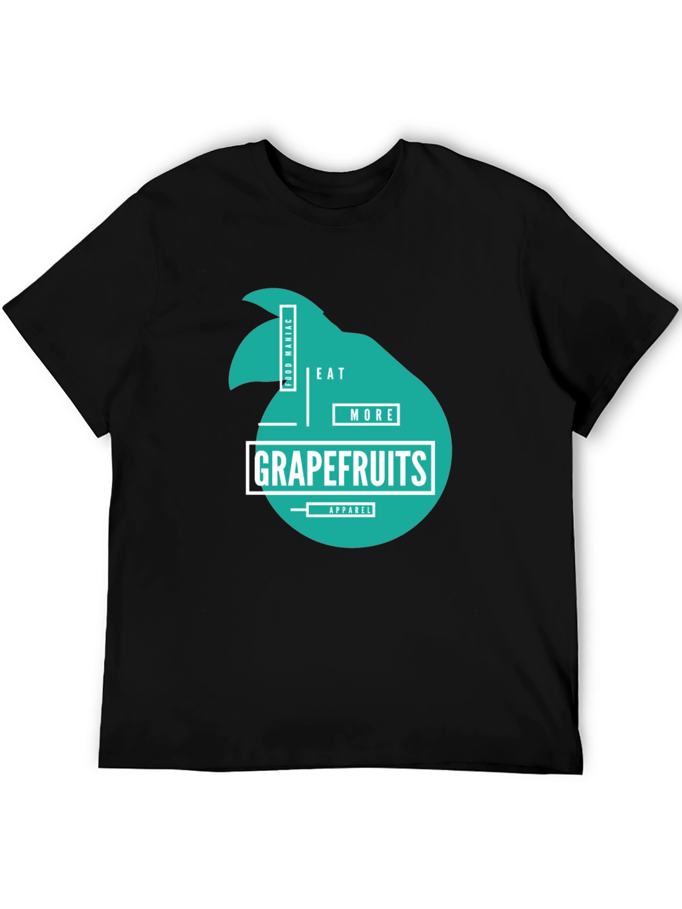 Eat More Grapefruits Black T-Shirt