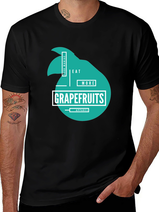 Eat More Grapefruits Black T-Shirt
