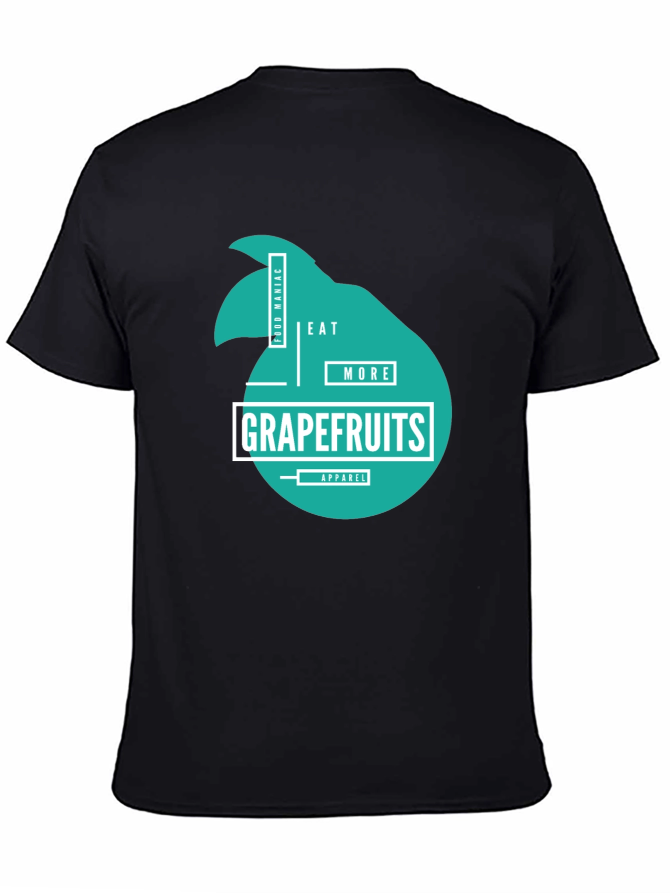 Eat More Grapefruits Black T-Shirt
