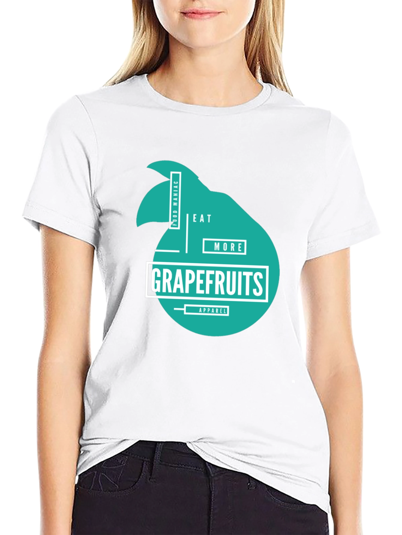 Eat More Grapefruits Black T-Shirt