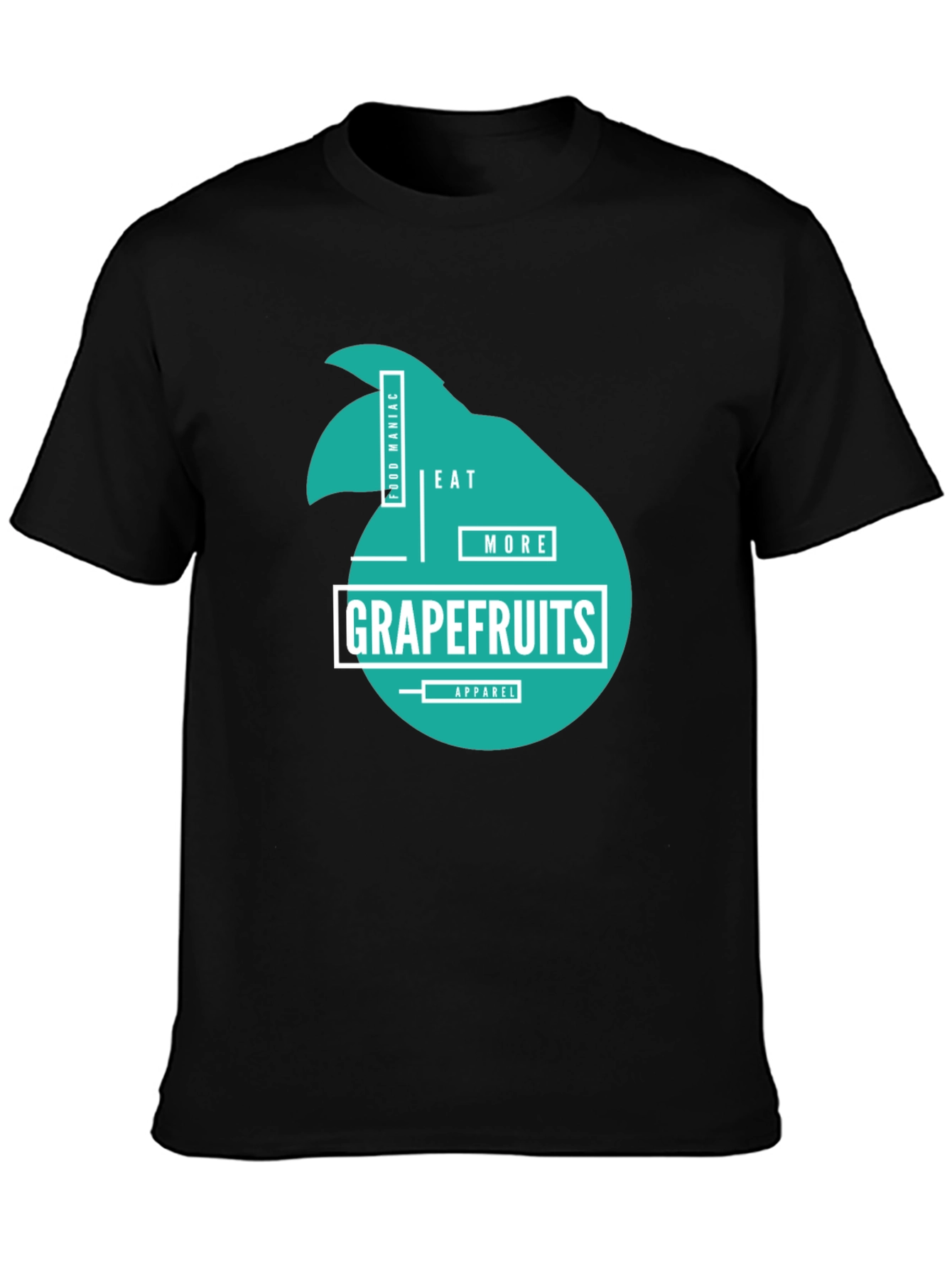 Eat More Grapefruits Black T-Shirt