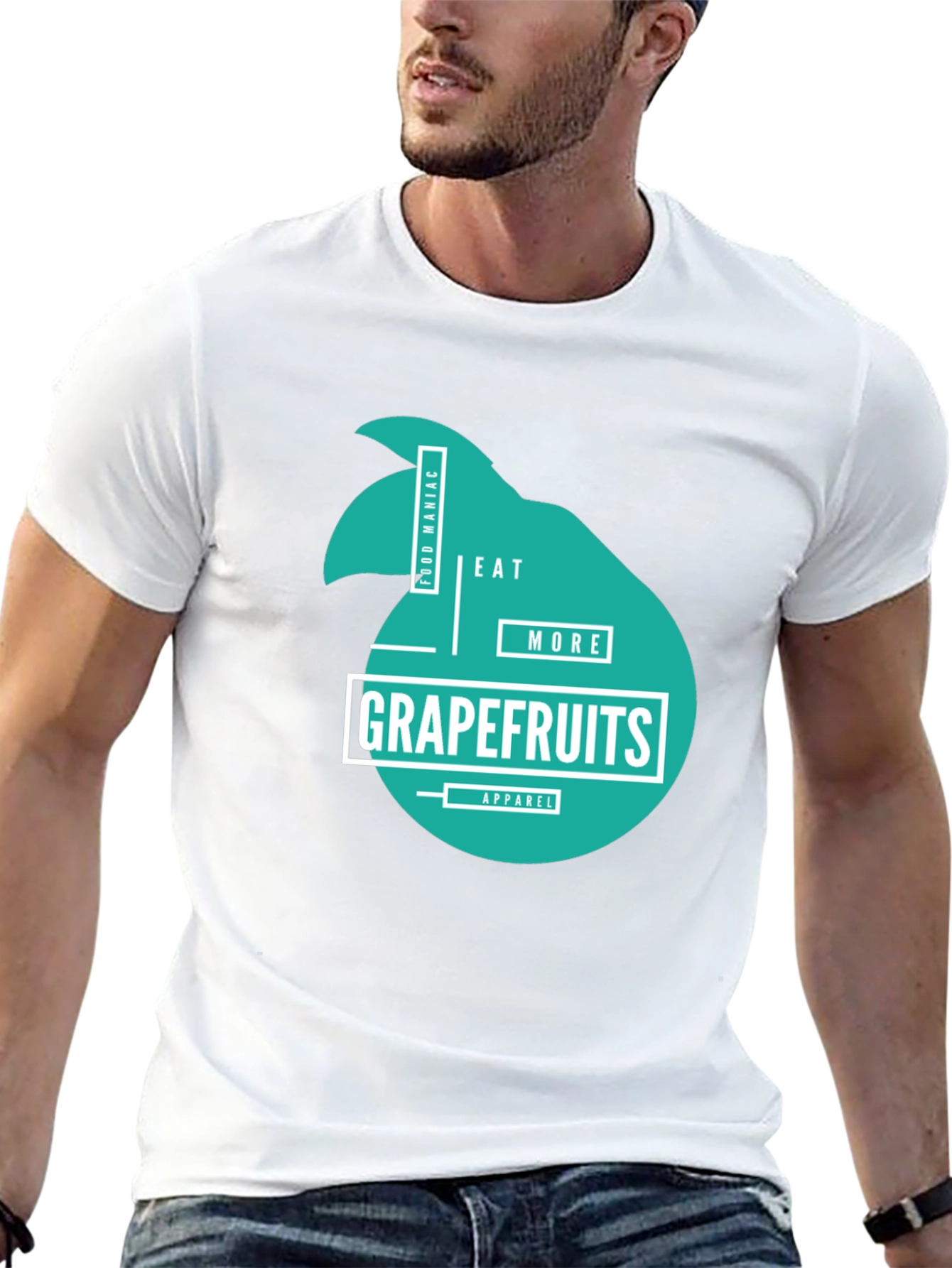 Eat More Grapefruits Black T-Shirt