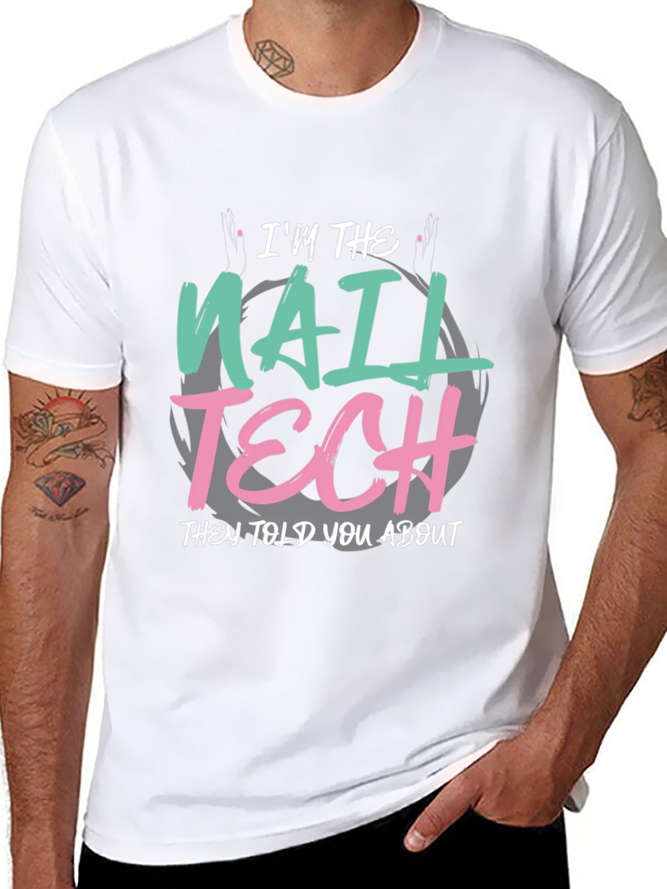 Im the Nail Tech T-Shirt - Funny Salon Apparel