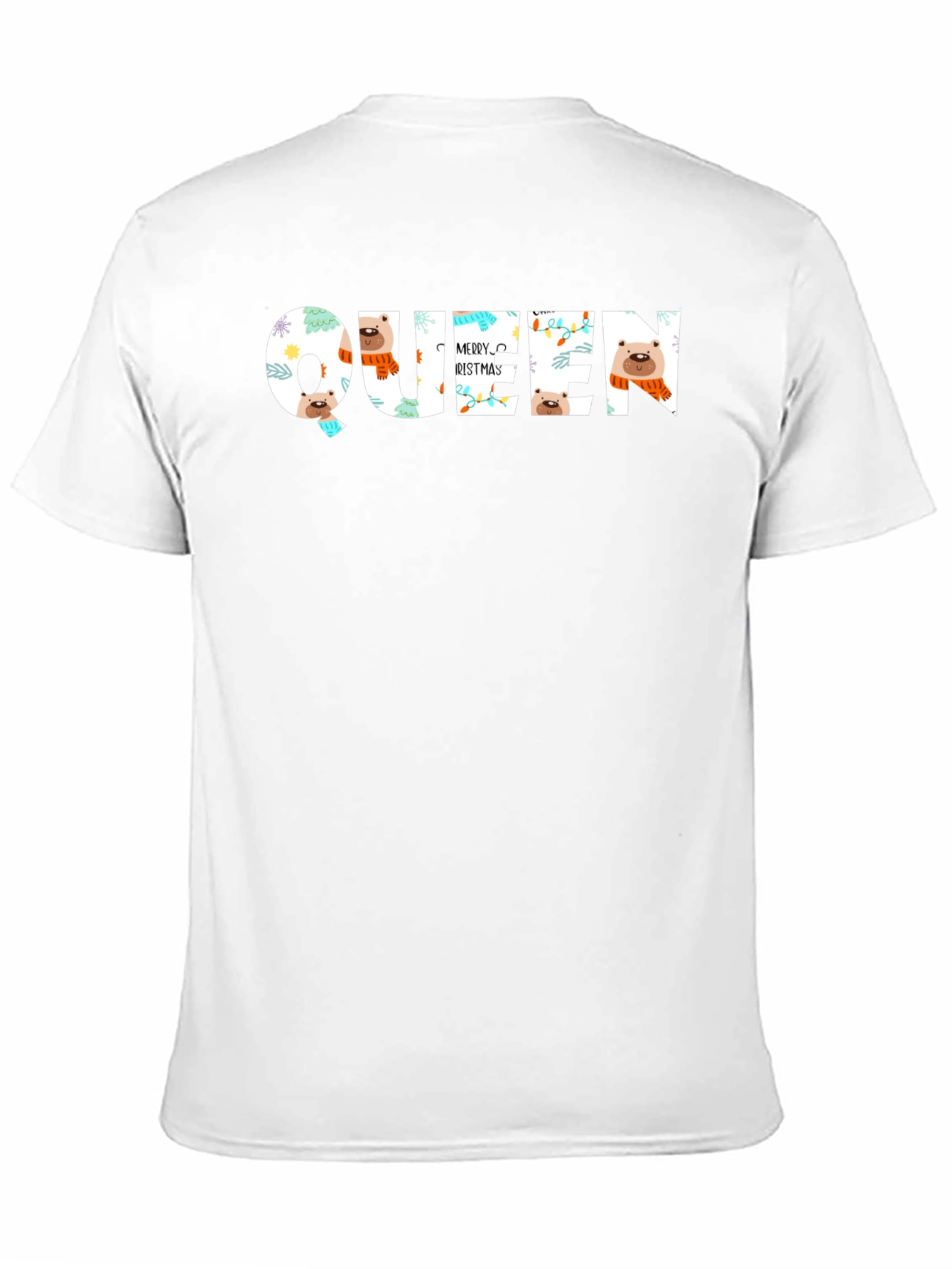 Queen Merry Christmas Graphic T-Shirt