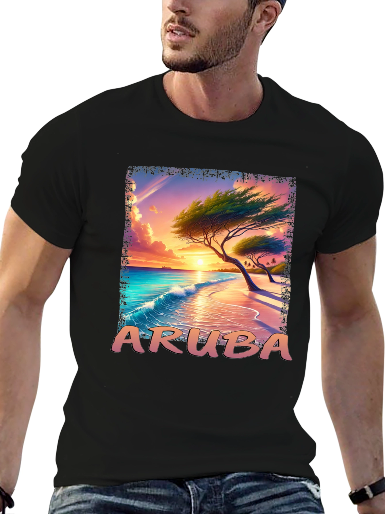 Aruba Sunset Graphic T-Shirt
