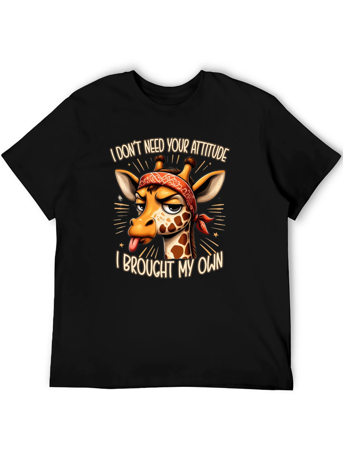 Funny Giraffe Attitude T-Shirt - I Brought My Own