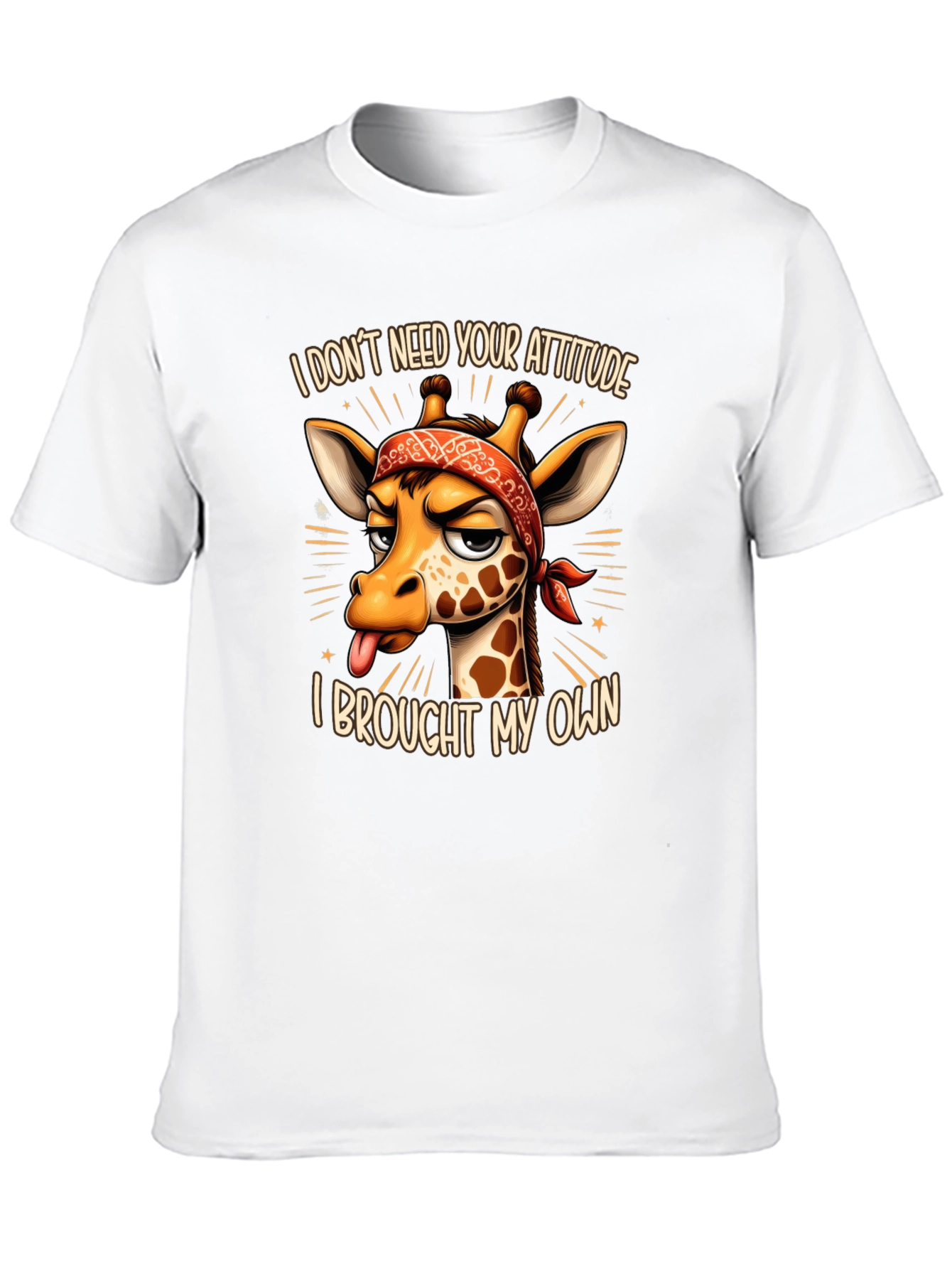 Funny Giraffe Attitude T-Shirt - I Brought My Own