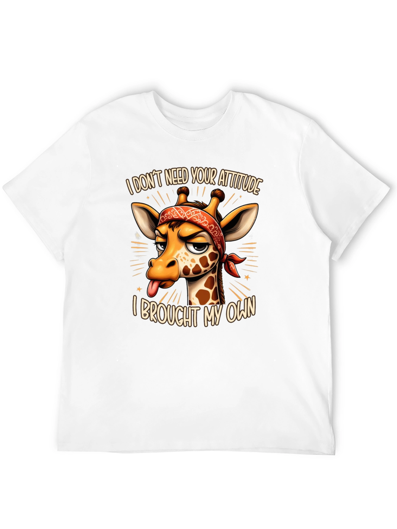 Funny Giraffe Attitude T-Shirt - I Brought My Own