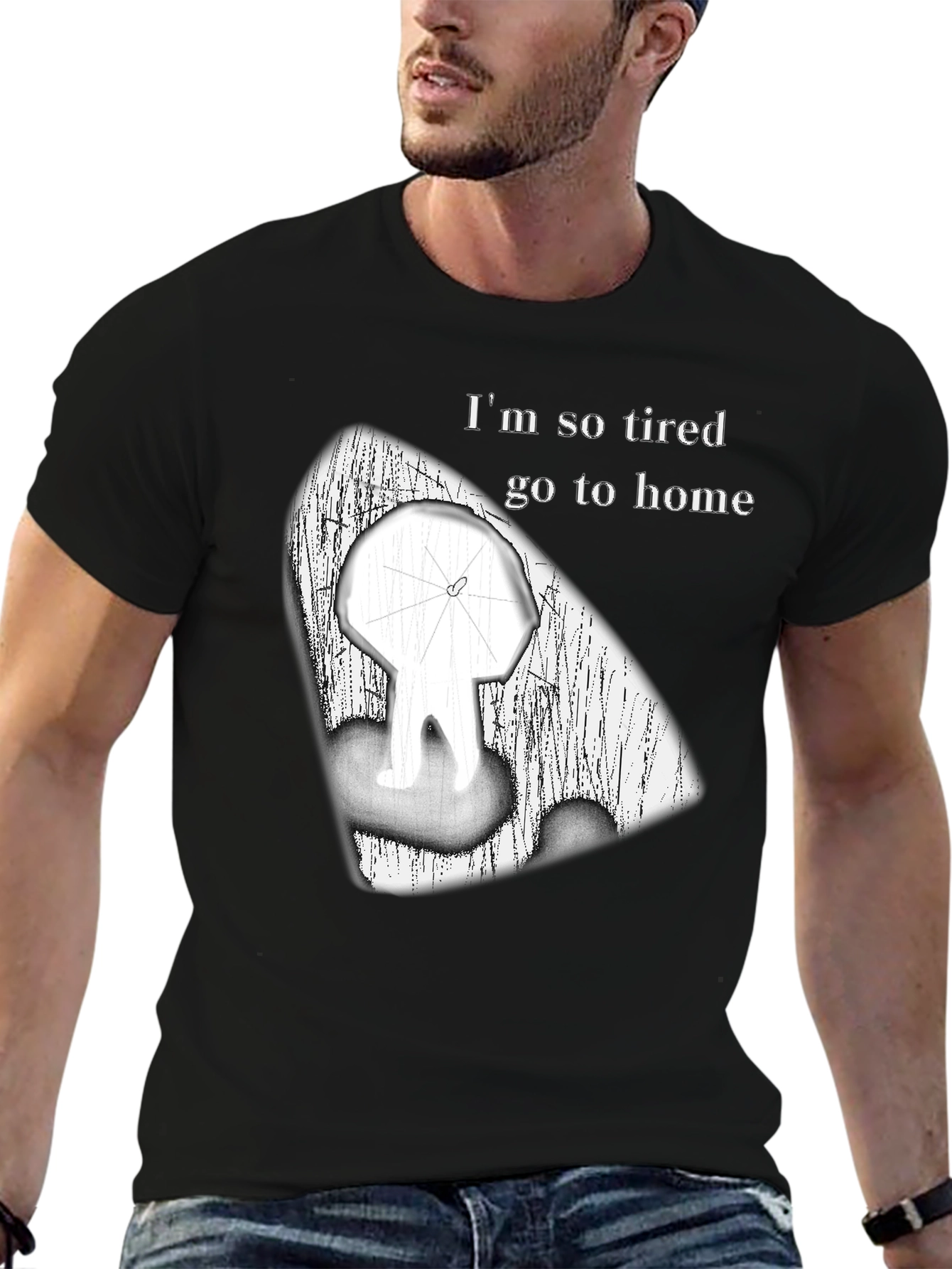 Tired Man Graphic T-Shirt
