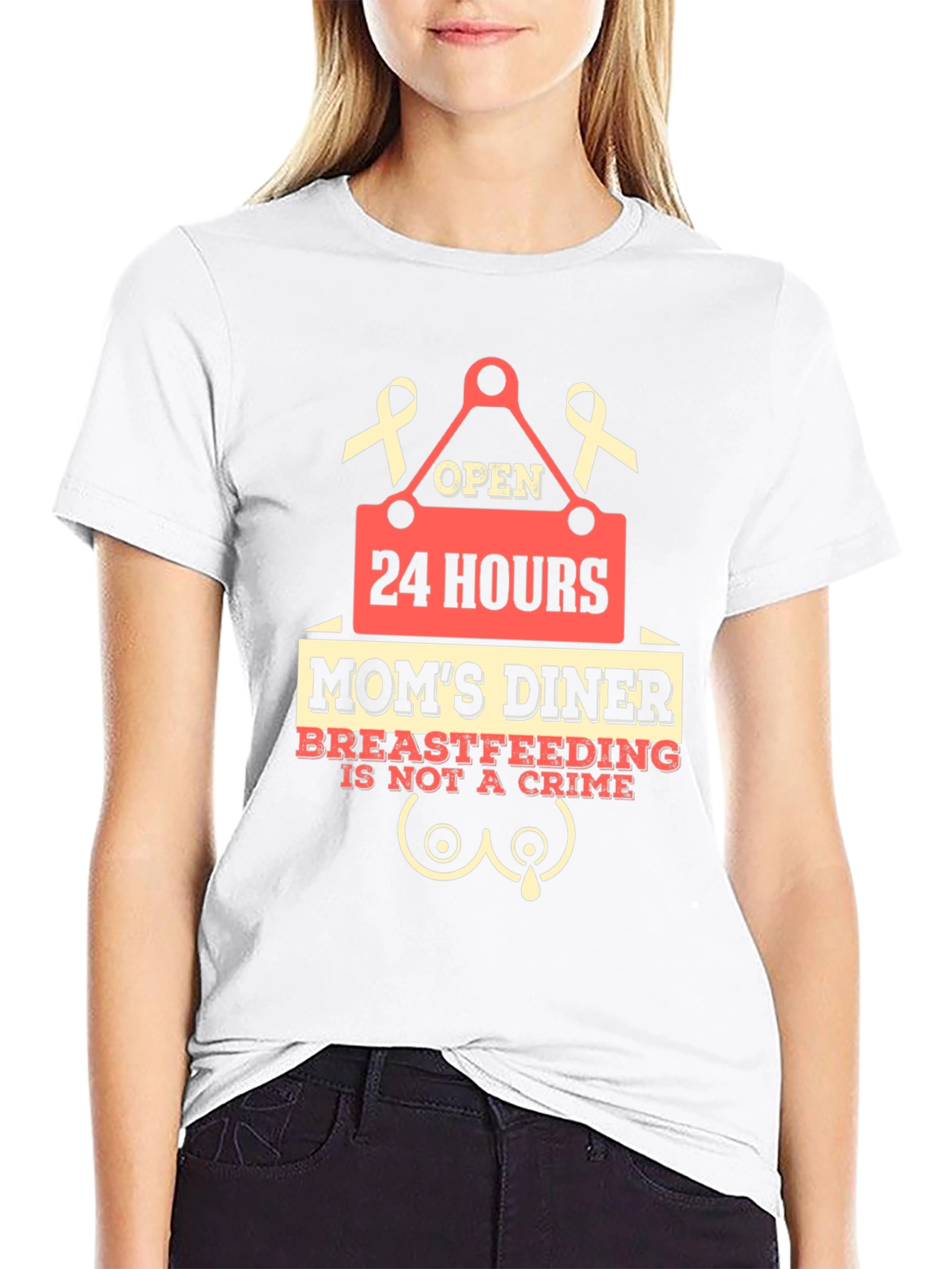 Moms Diner Breastfeeding T-Shirt