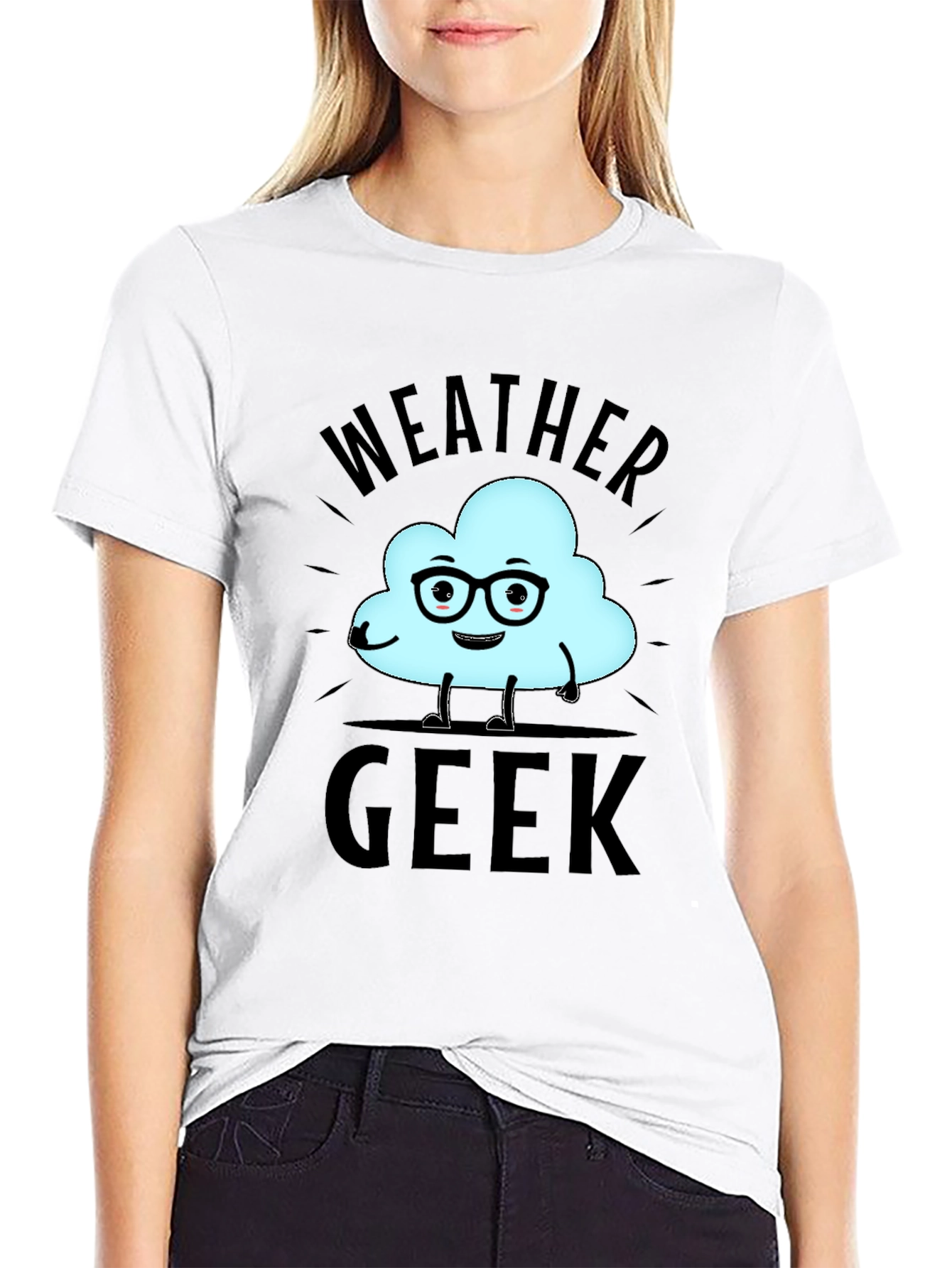 Weather Geek T-Shirt - Black Cotton Tee