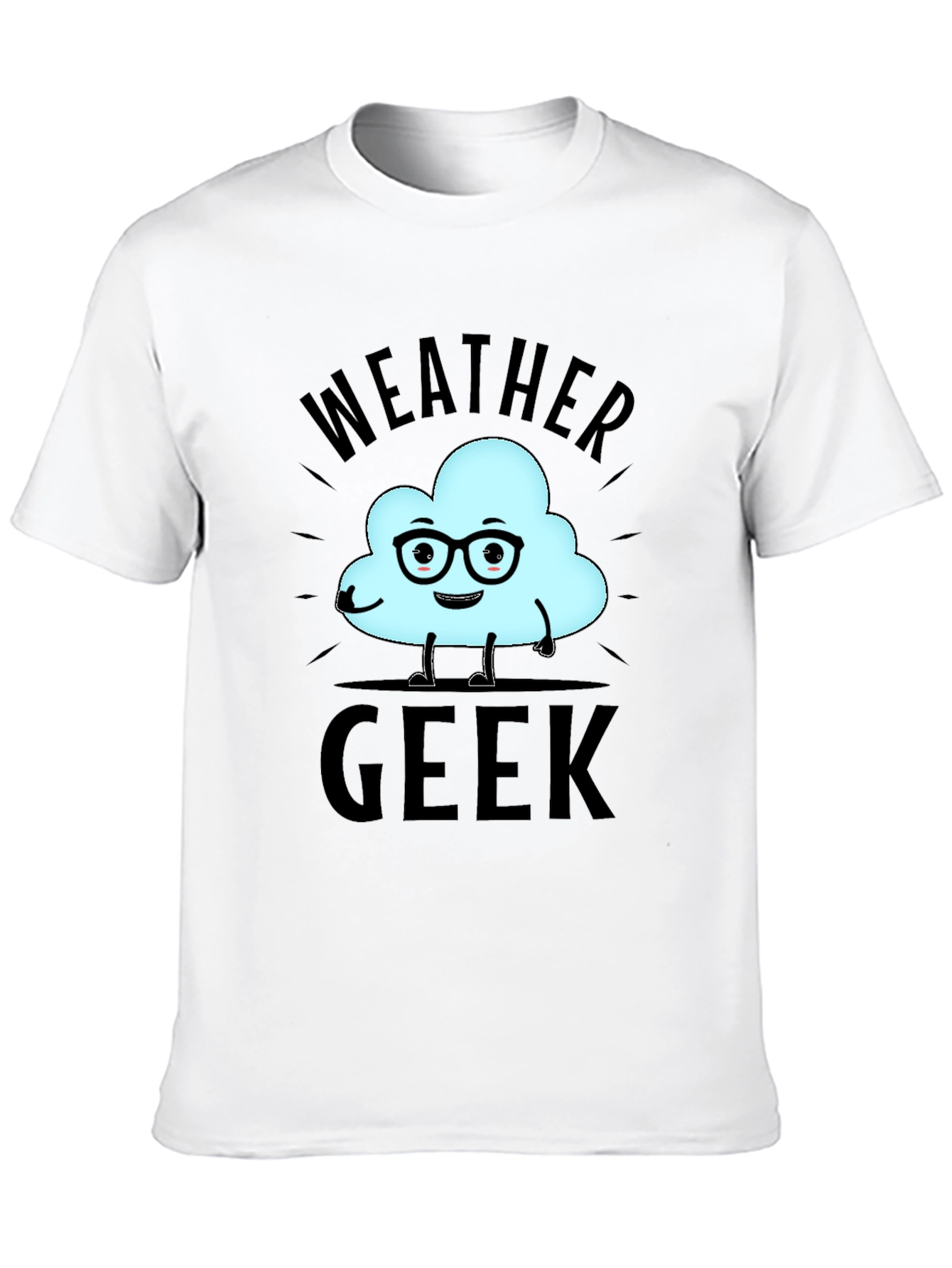 Weather Geek T-Shirt - Black Cotton Tee