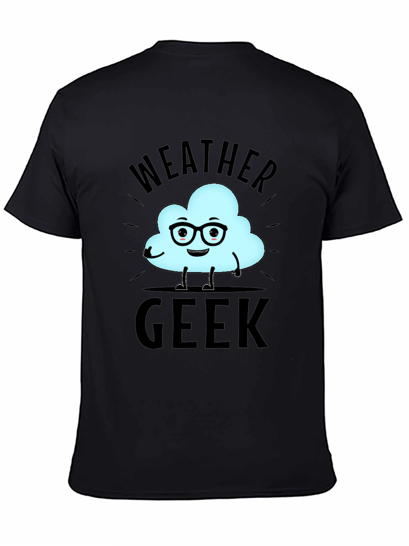 Weather Geek T-Shirt - Black Cotton Tee