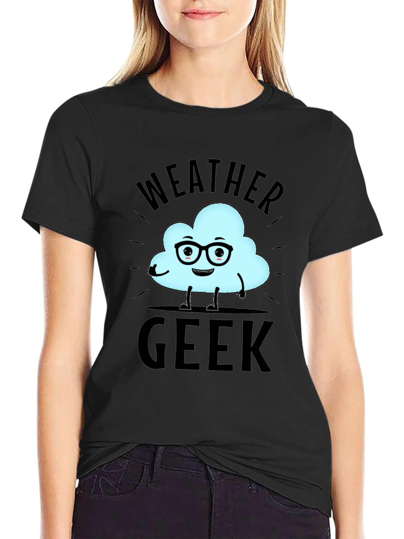 Weather Geek T-Shirt - Black Cotton Tee