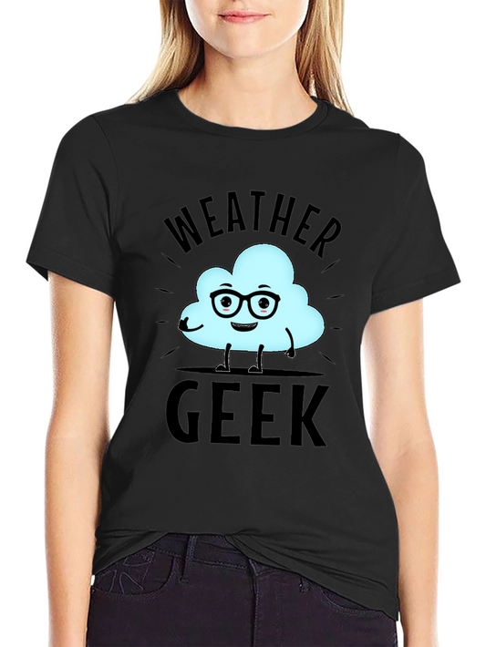 Weather Geek T-Shirt - Black Cotton Tee
