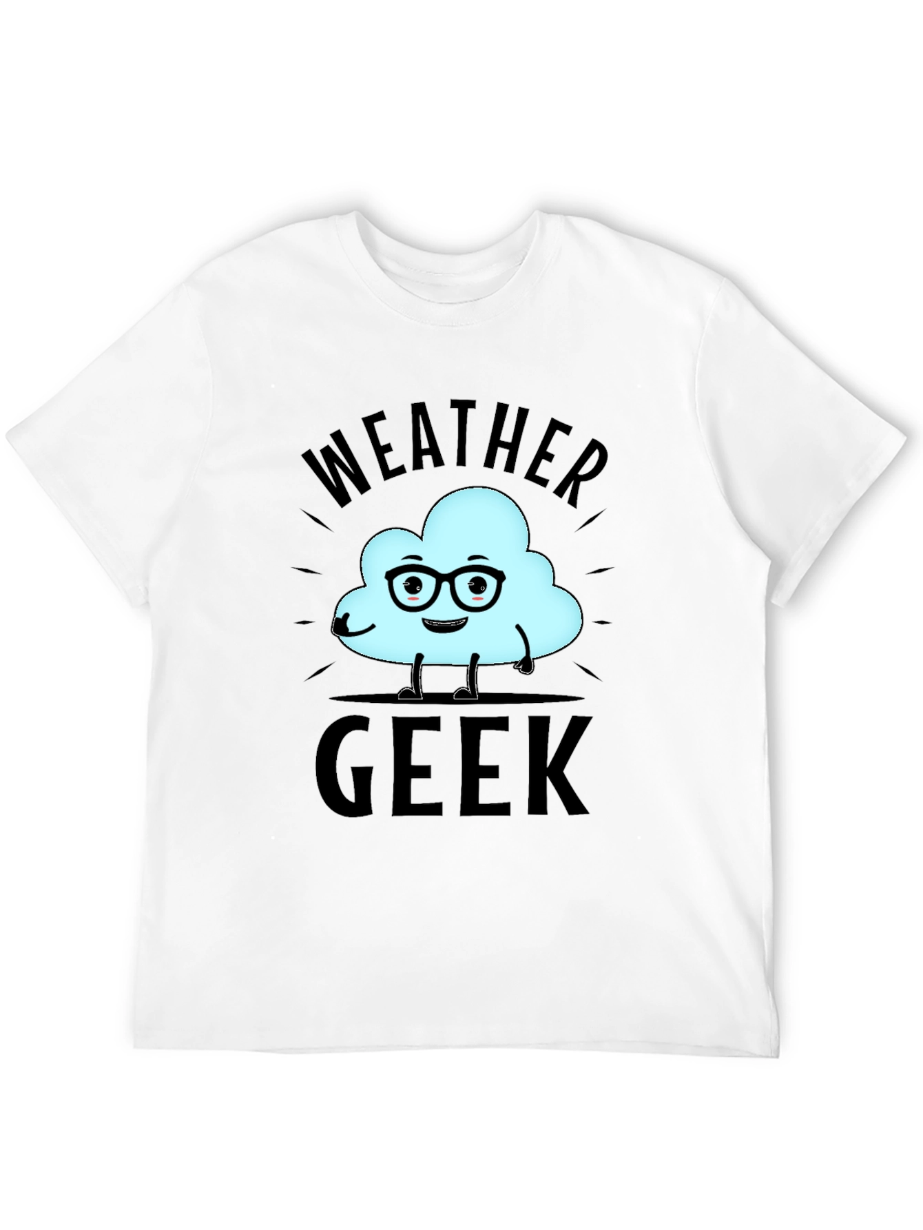 Weather Geek T-Shirt - Black Cotton Tee