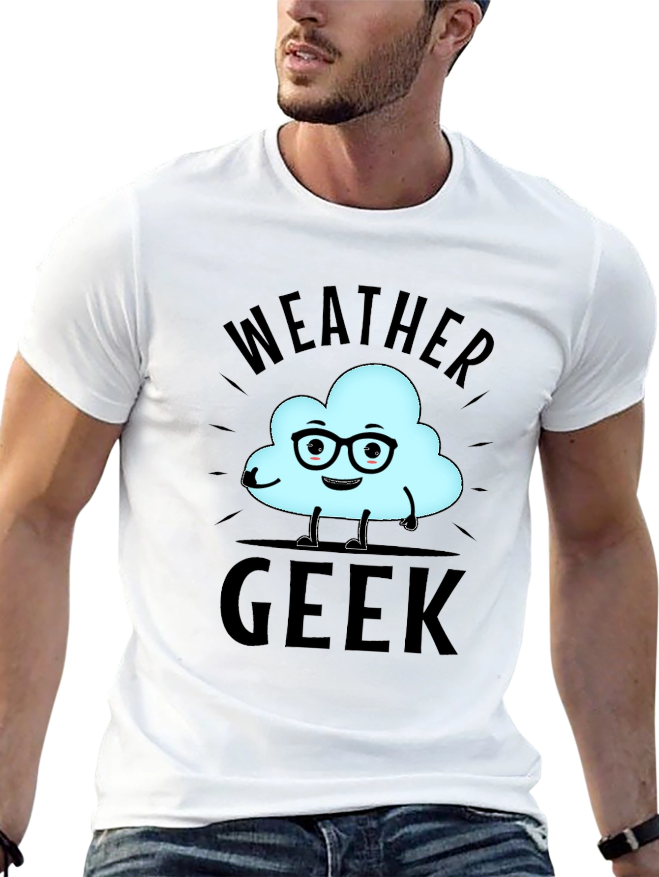 Weather Geek T-Shirt - Black Cotton Tee