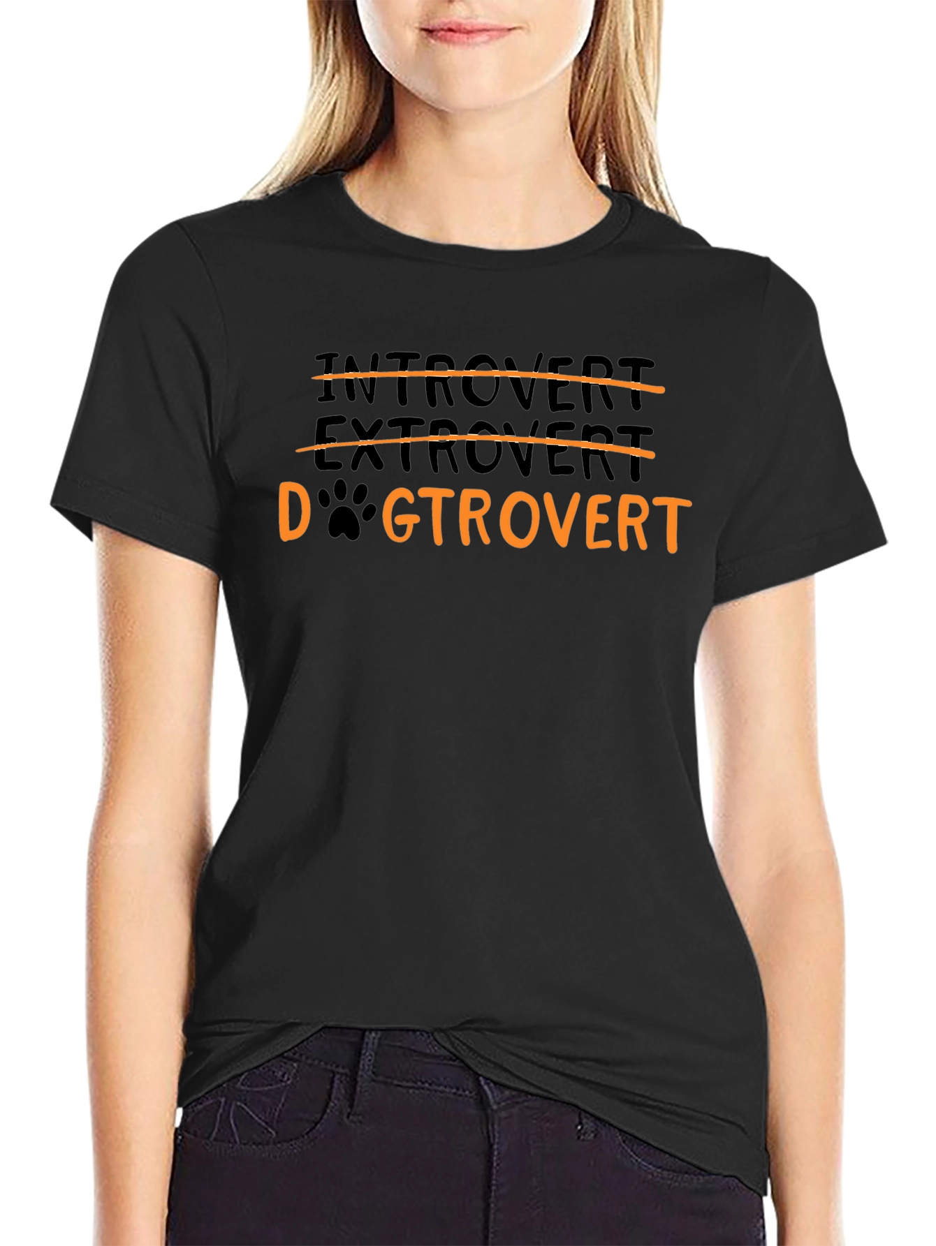 Dogtrovert T-Shirt - Introvert Extrovert Funny Pet Lover Tee