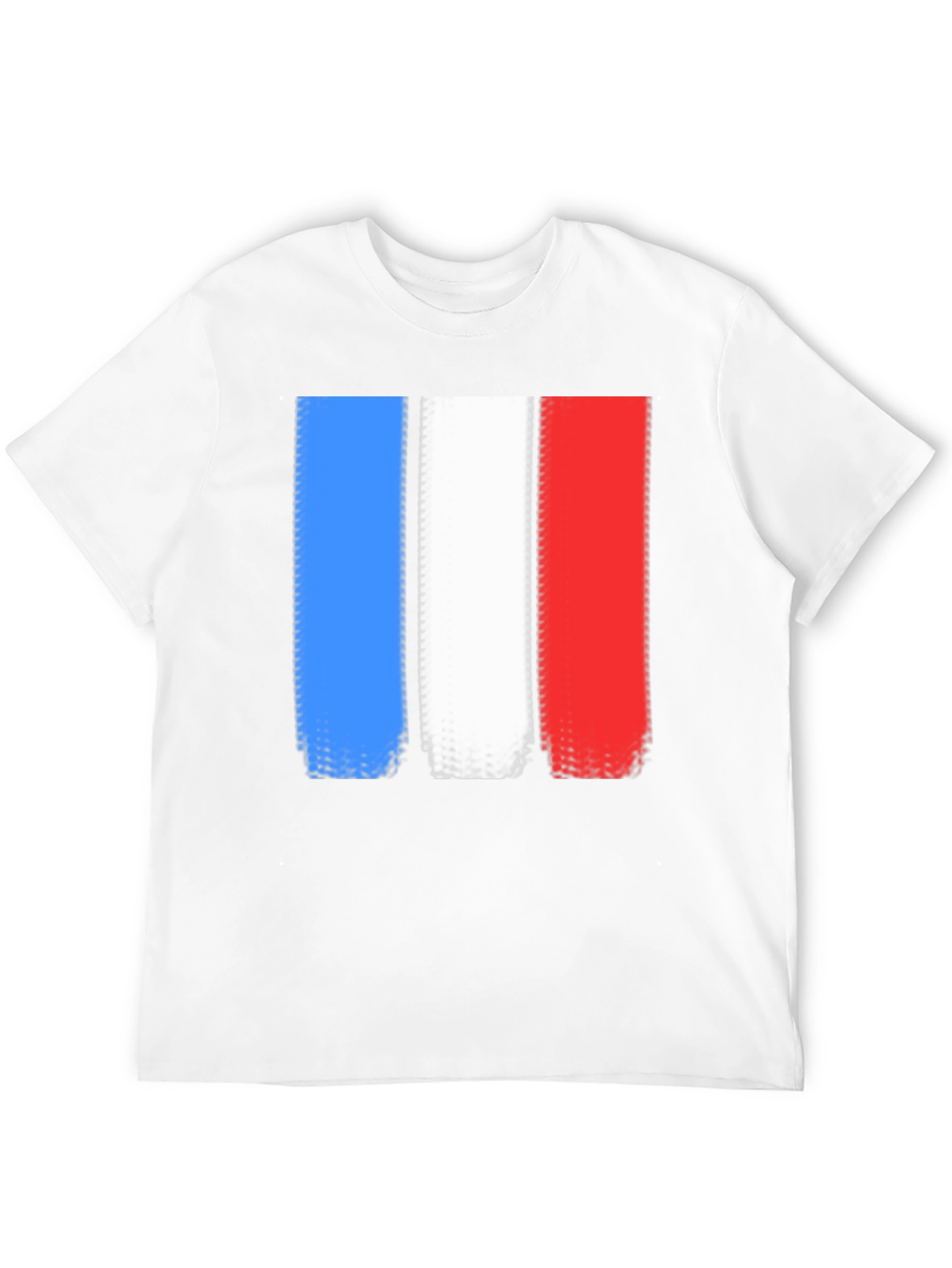 French Flag T-Shirt - Distressed Graphic Tee