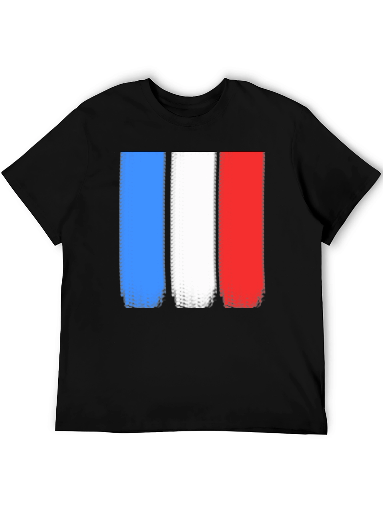 French Flag T-Shirt - Distressed Graphic Tee