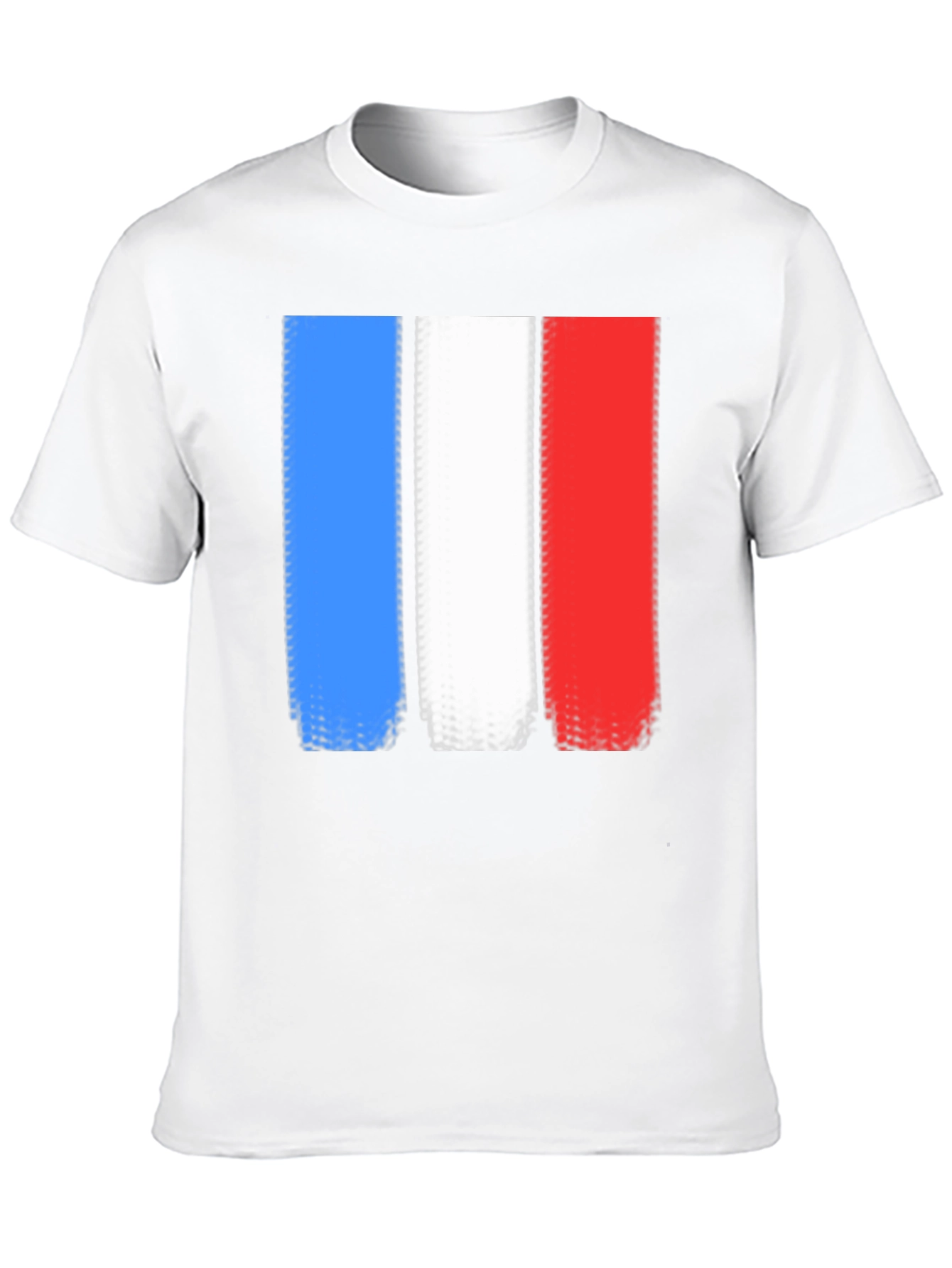French Flag T-Shirt - Distressed Graphic Tee