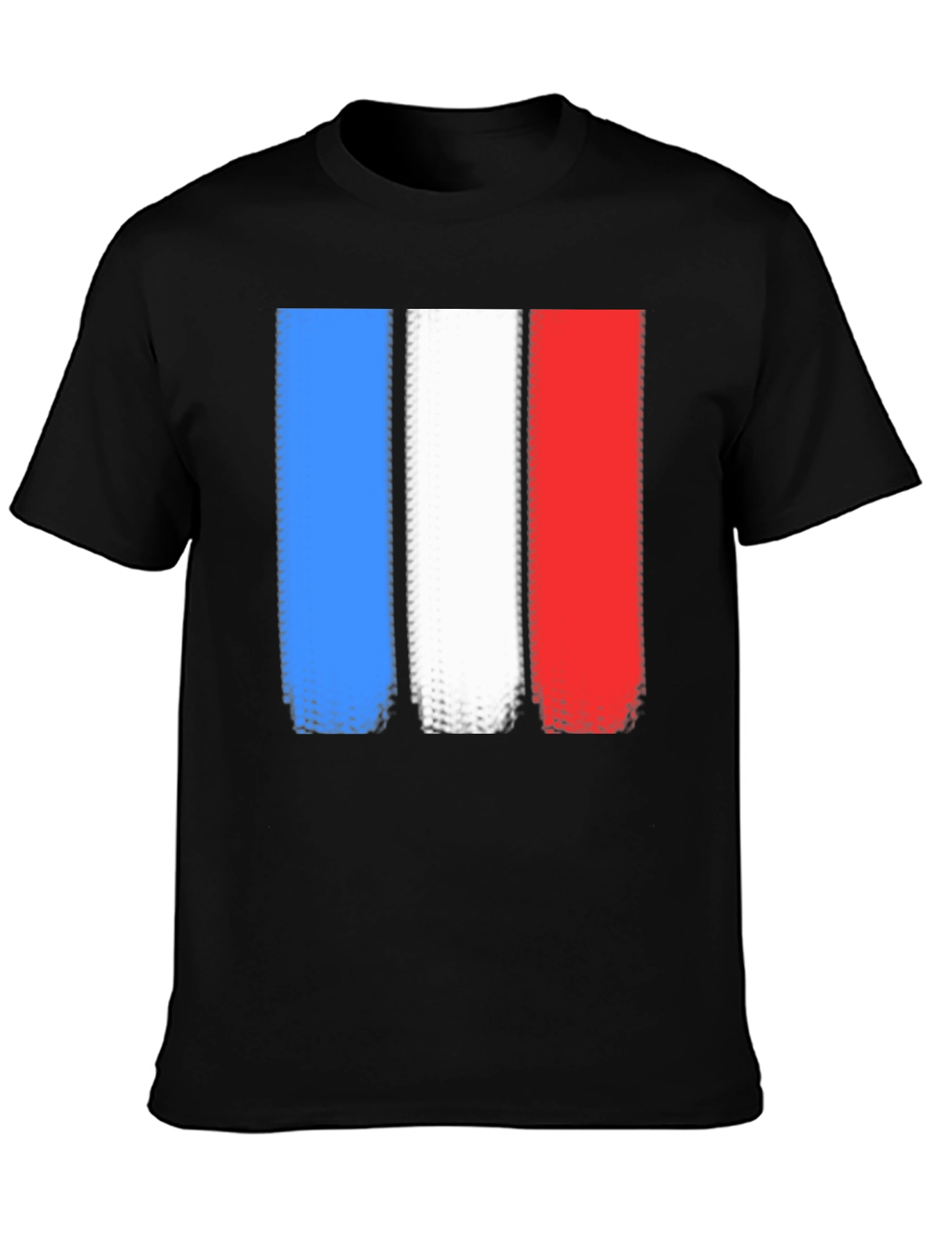 French Flag T-Shirt - Distressed Graphic Tee