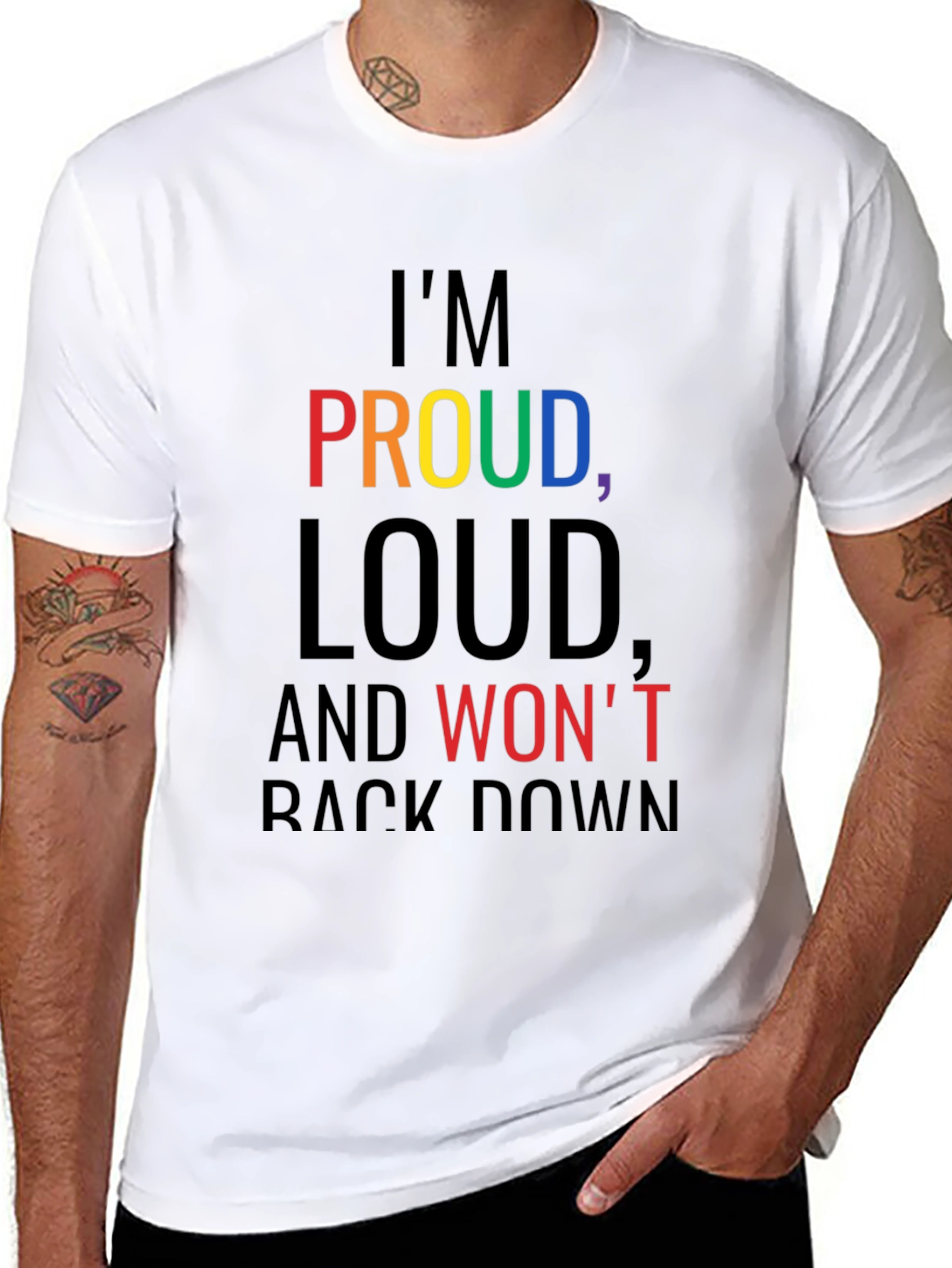 Proud Loud Graphic Tee - Black
