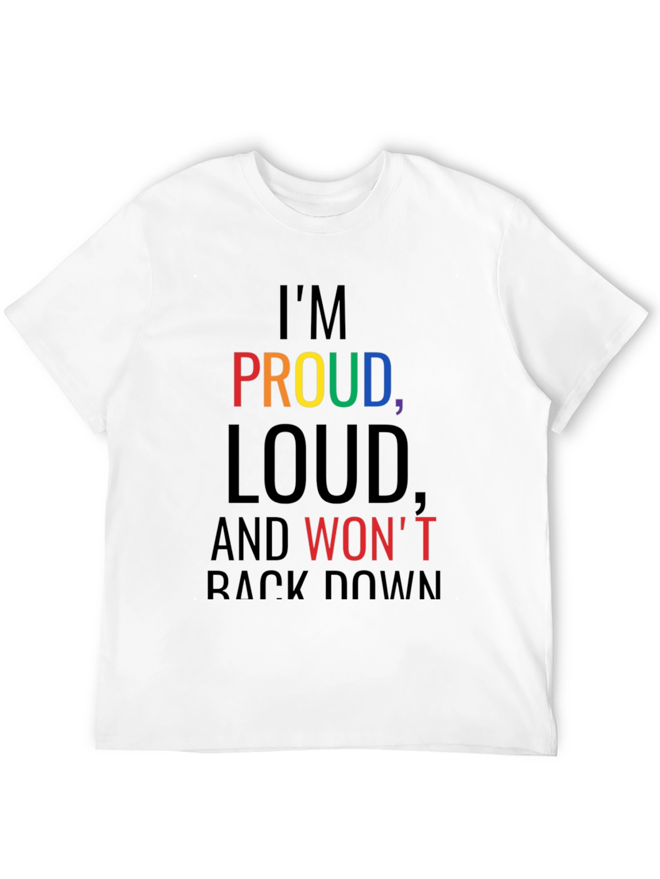 Proud Loud Graphic Tee - Black