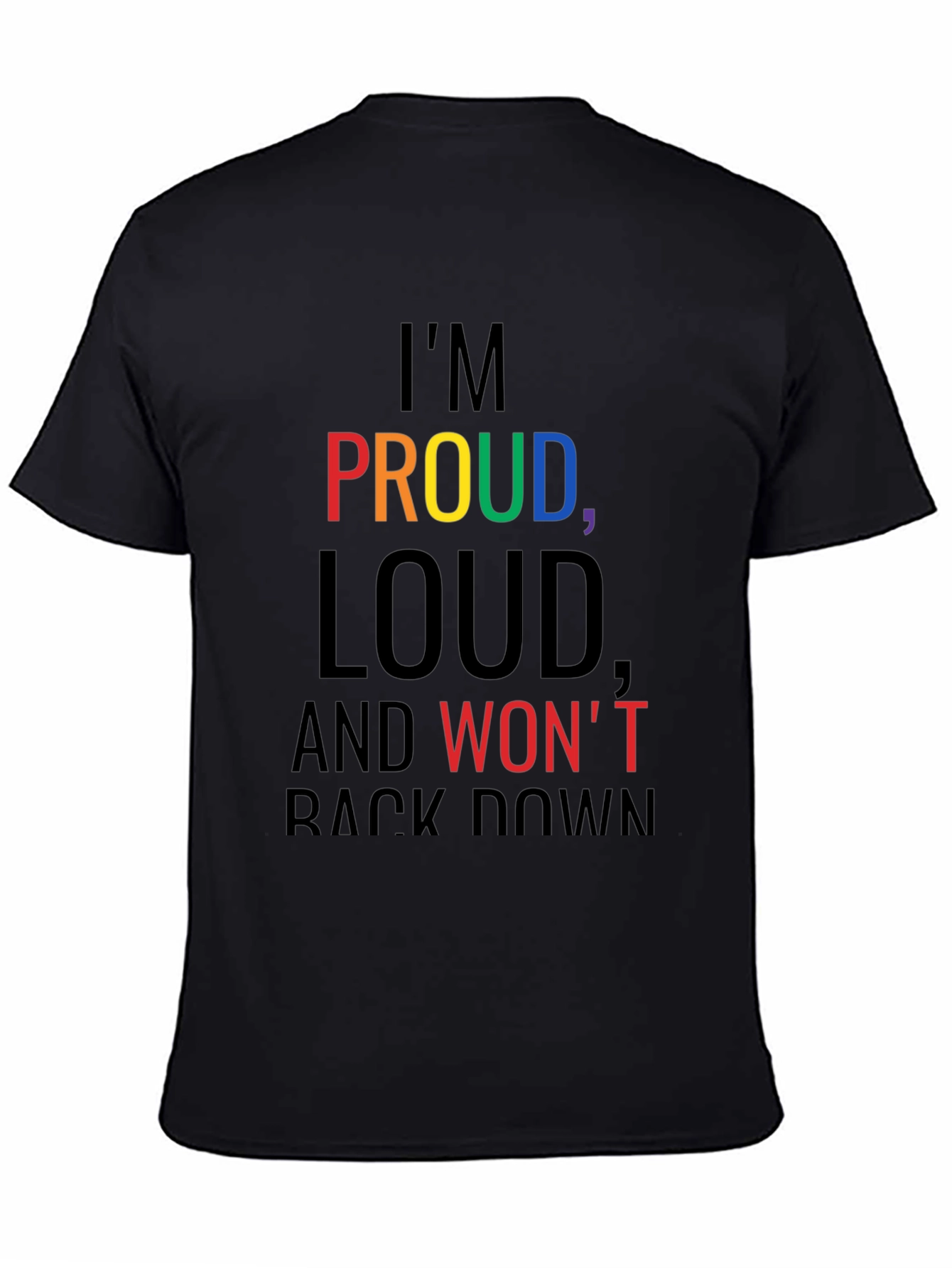 Proud Loud Graphic Tee - Black