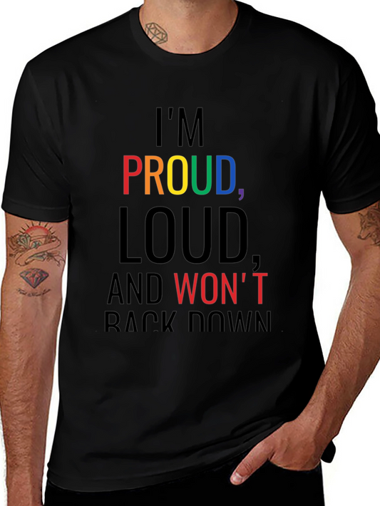 Proud Loud Graphic Tee - Black