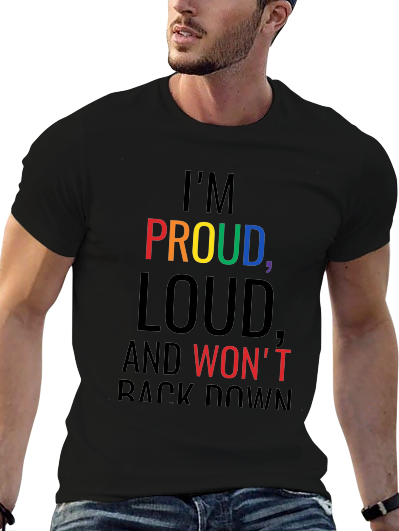 Proud Loud Graphic Tee - Black