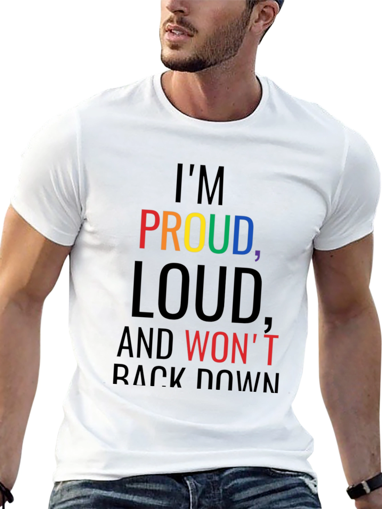 Proud Loud Graphic Tee - Black