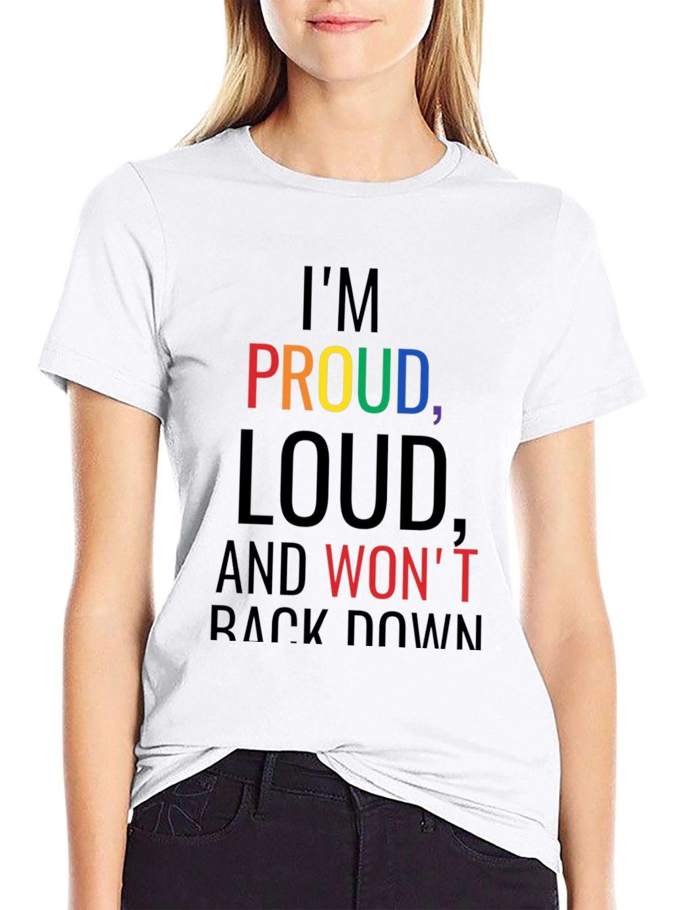 Proud Loud Graphic Tee - Black