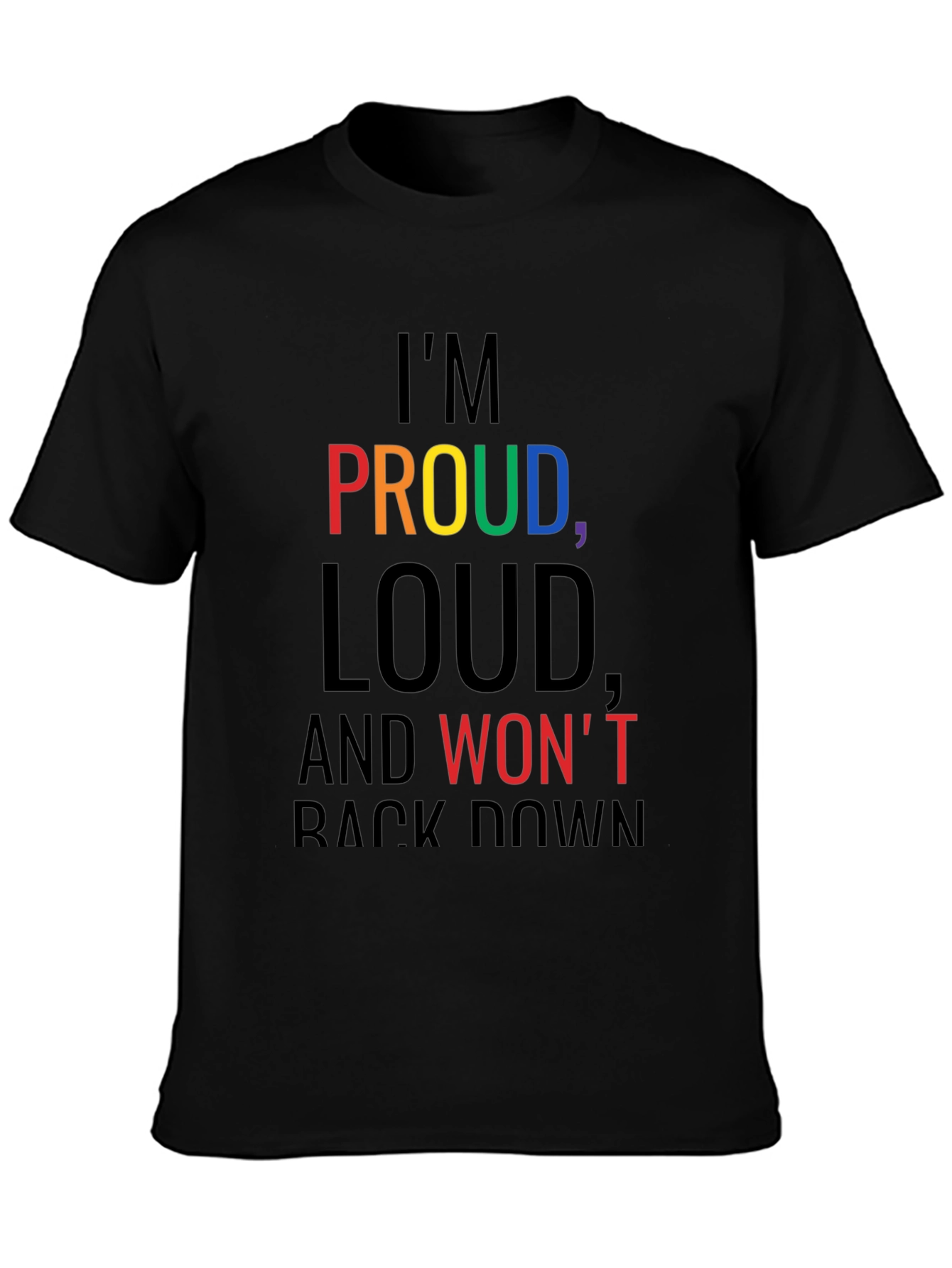 Proud Loud Graphic Tee - Black