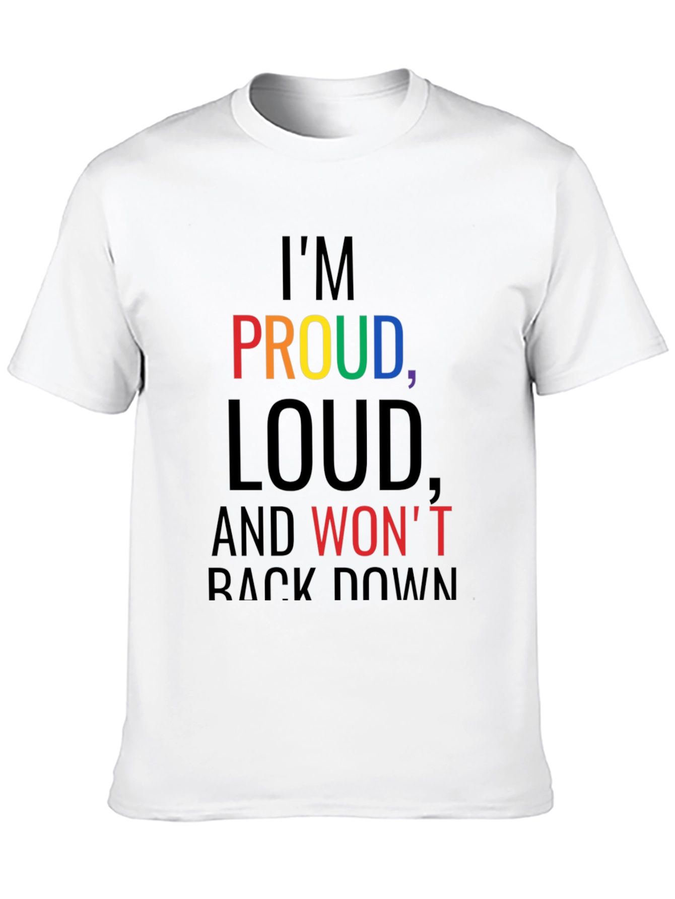 Proud Loud Graphic Tee - Black