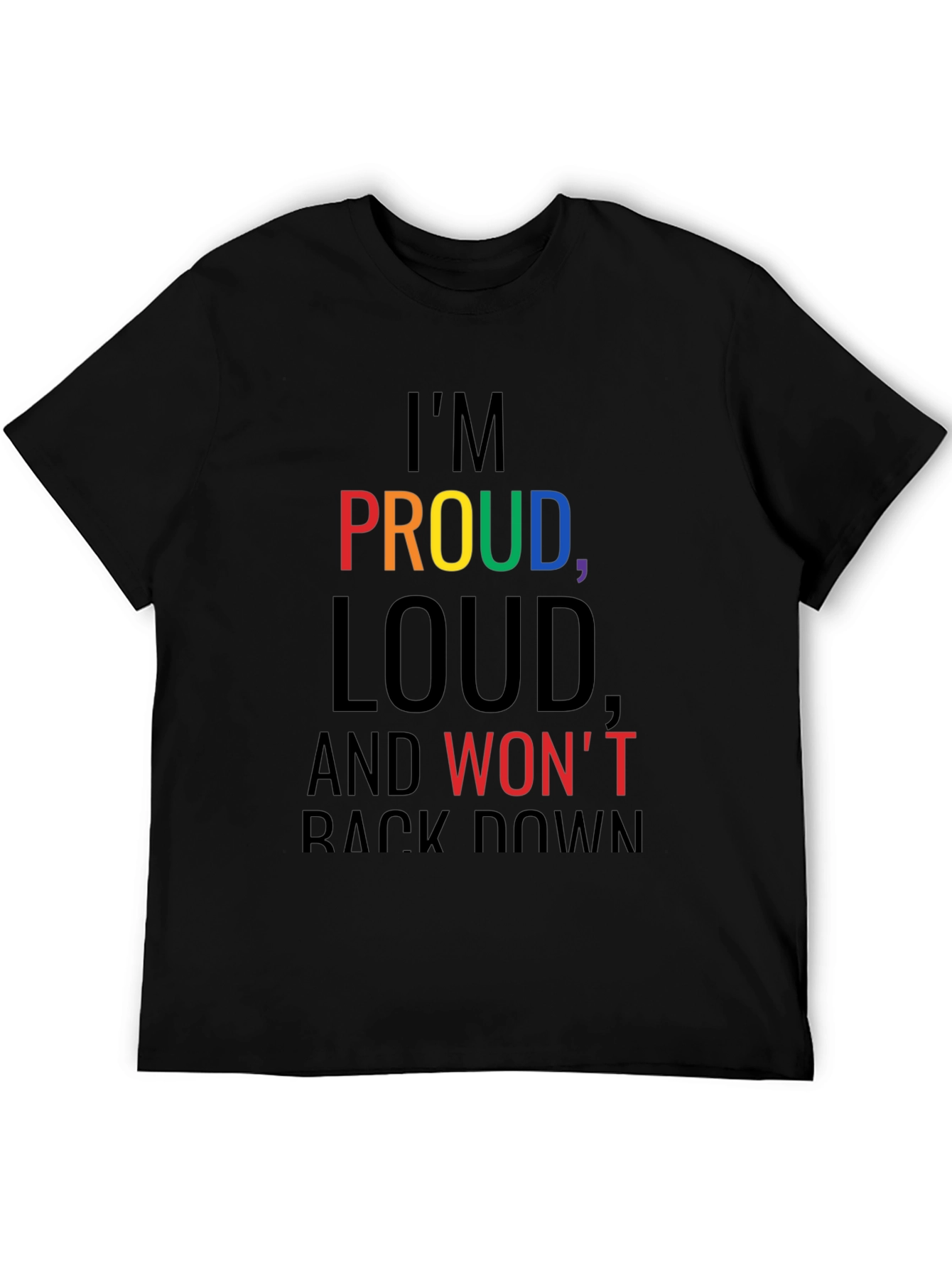 Proud Loud Graphic Tee - Black