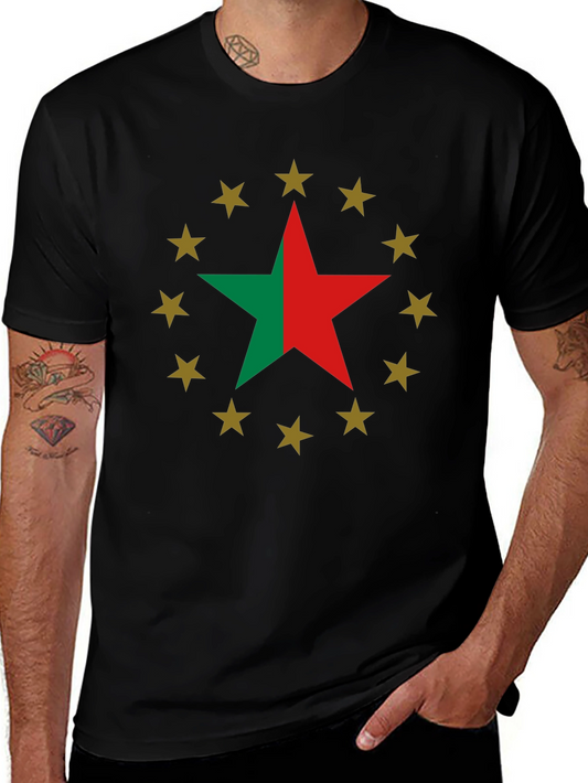 Star Circle Graphic T-Shirt
